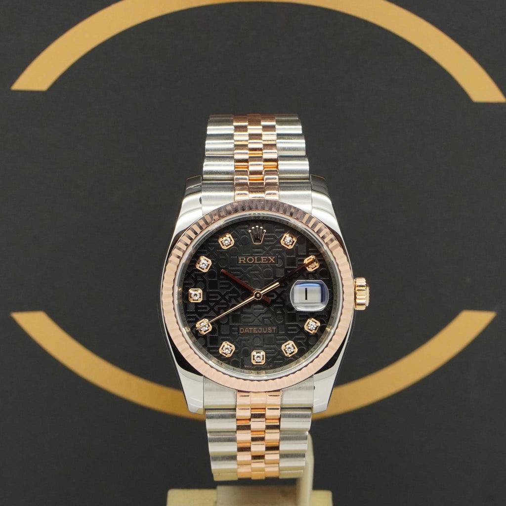 Rolex Datejust Rosé Dia - Ref: 116231 - aus 2010 - Box & Karte