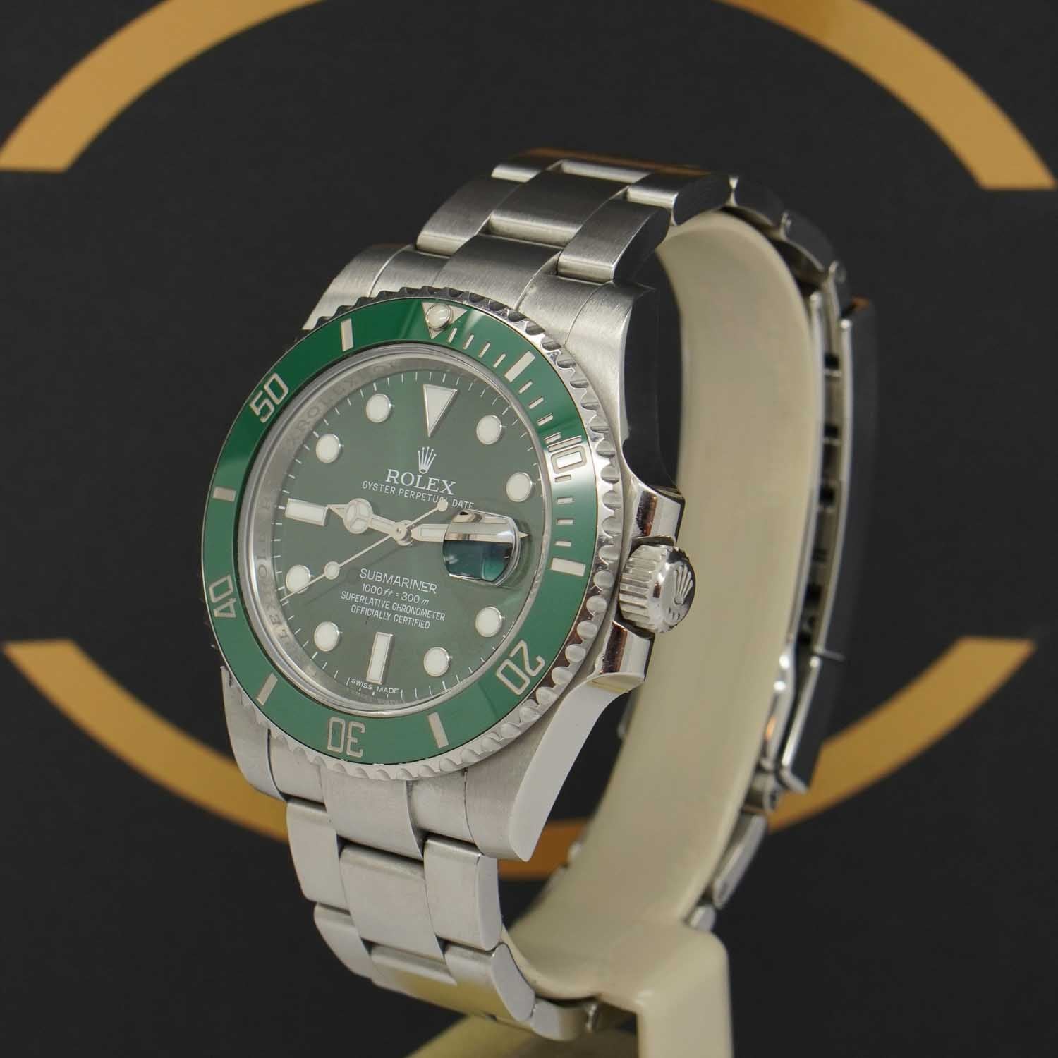 Rolex Submariner Date 40 "Hulk"- 116610LV - 2014 - LC100 Fullset
