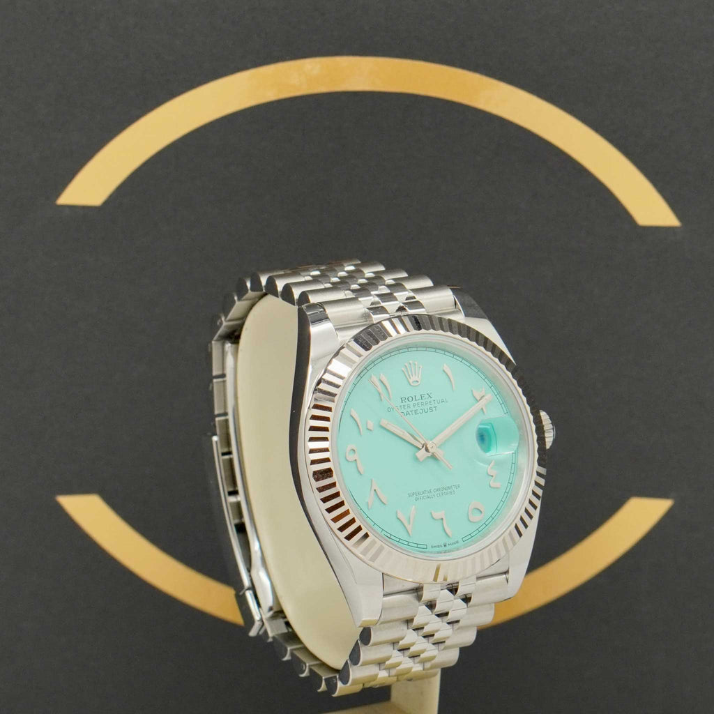 Rolex Datejust 41 Tiffany Arabic - 126334 - aus 2024 - Fullset