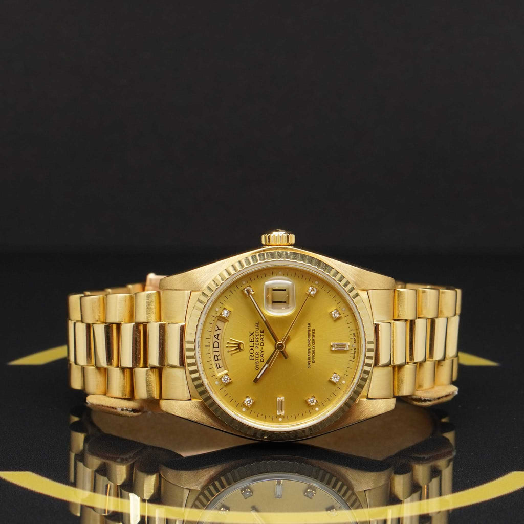 Rolex Day Date 36 Dia - Ref: 18038 - aus 1982 - Rolex Box & Papiere