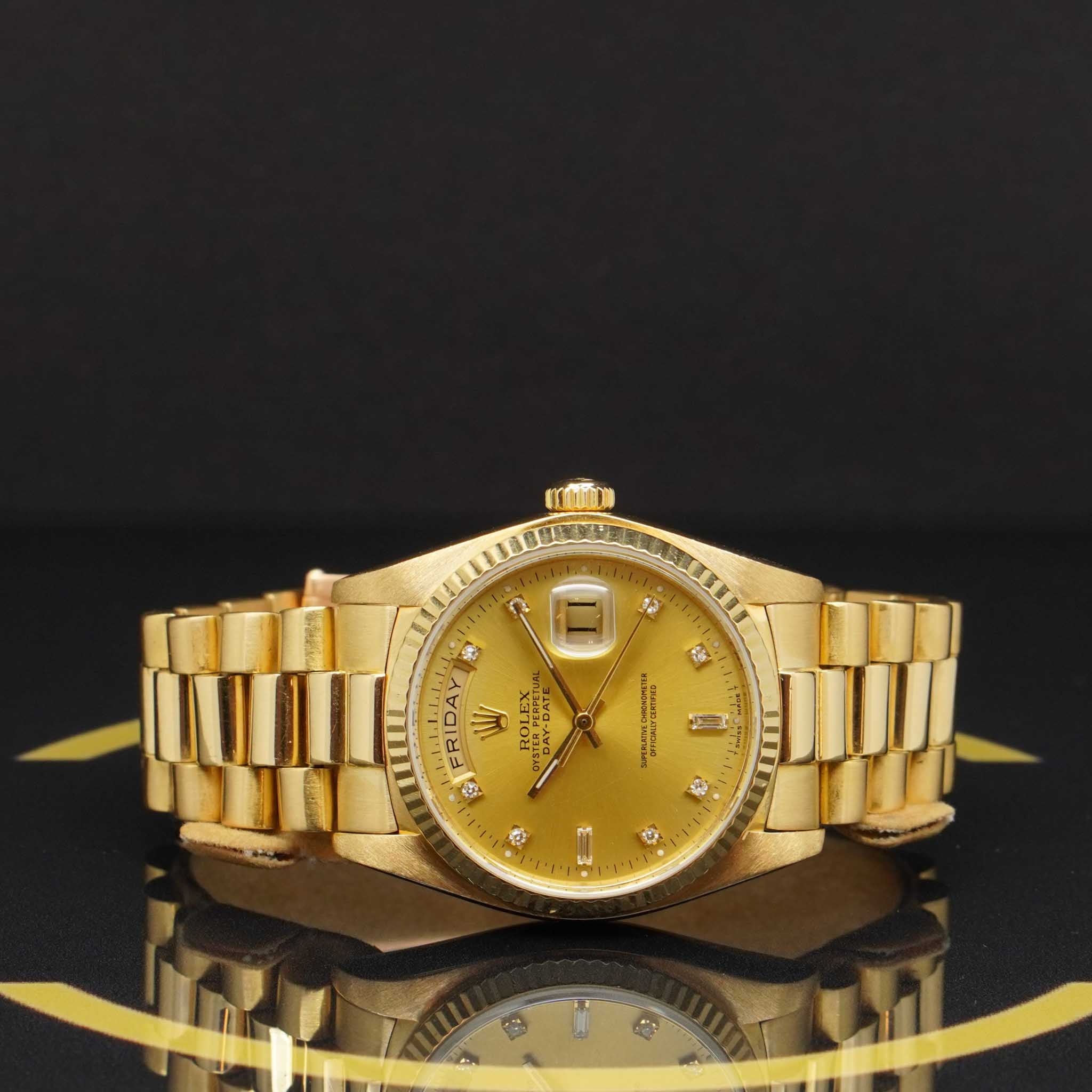 Rolex Day Date 36 Dia - Ref: 18038 - aus 1982 - Rolex Box & Papiere
