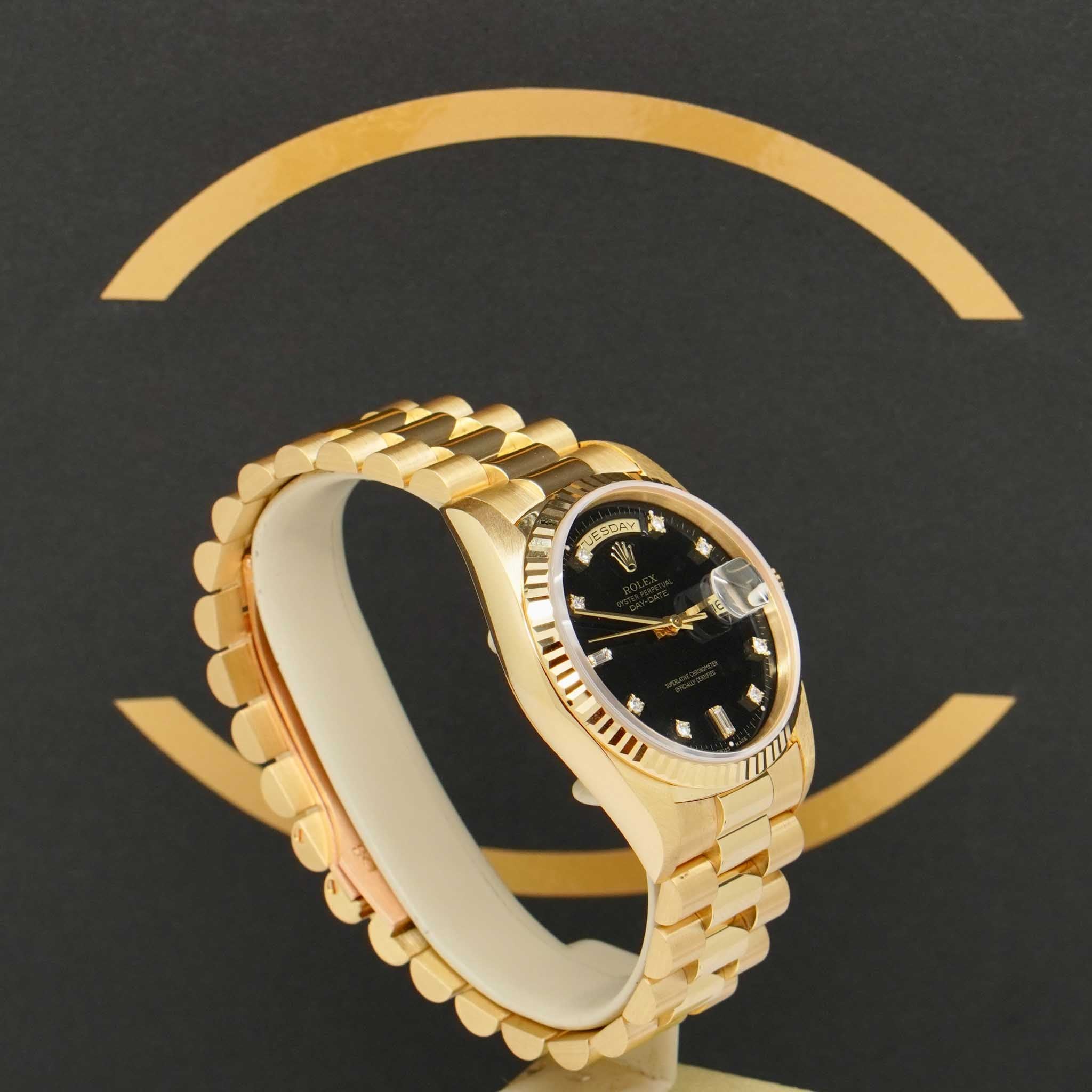 Rolex Day Date Dia - Ref: 18238 - aus 1991 - Rolex Box & Papiere