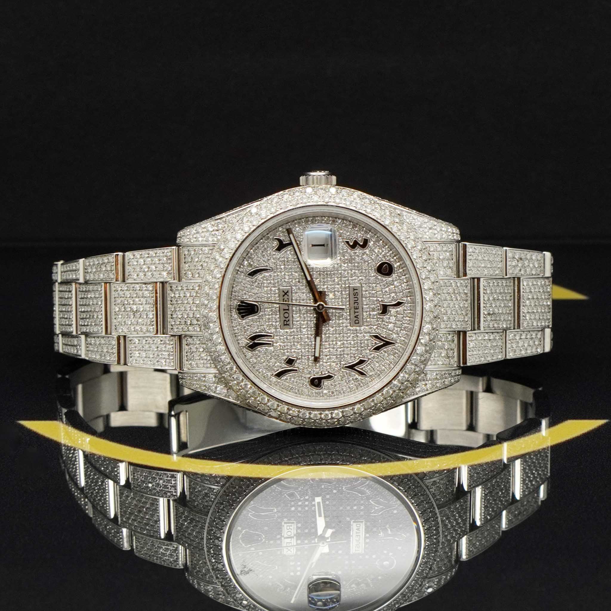 Rolex Datejust 41 Iced Out "Arabic" - 126300 - 2023 - NEU