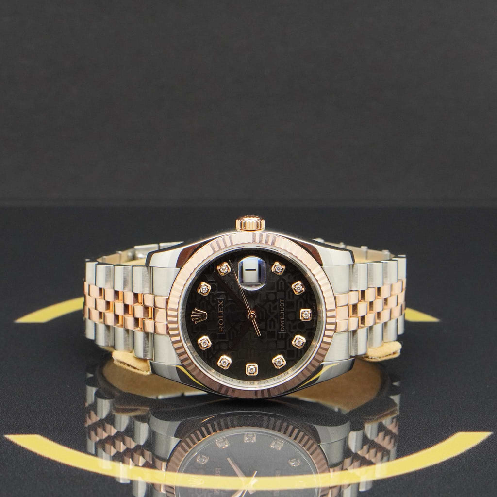 Rolex Datejust Rosé Dia - Ref: 116231 - aus 2010 - Box & Karte