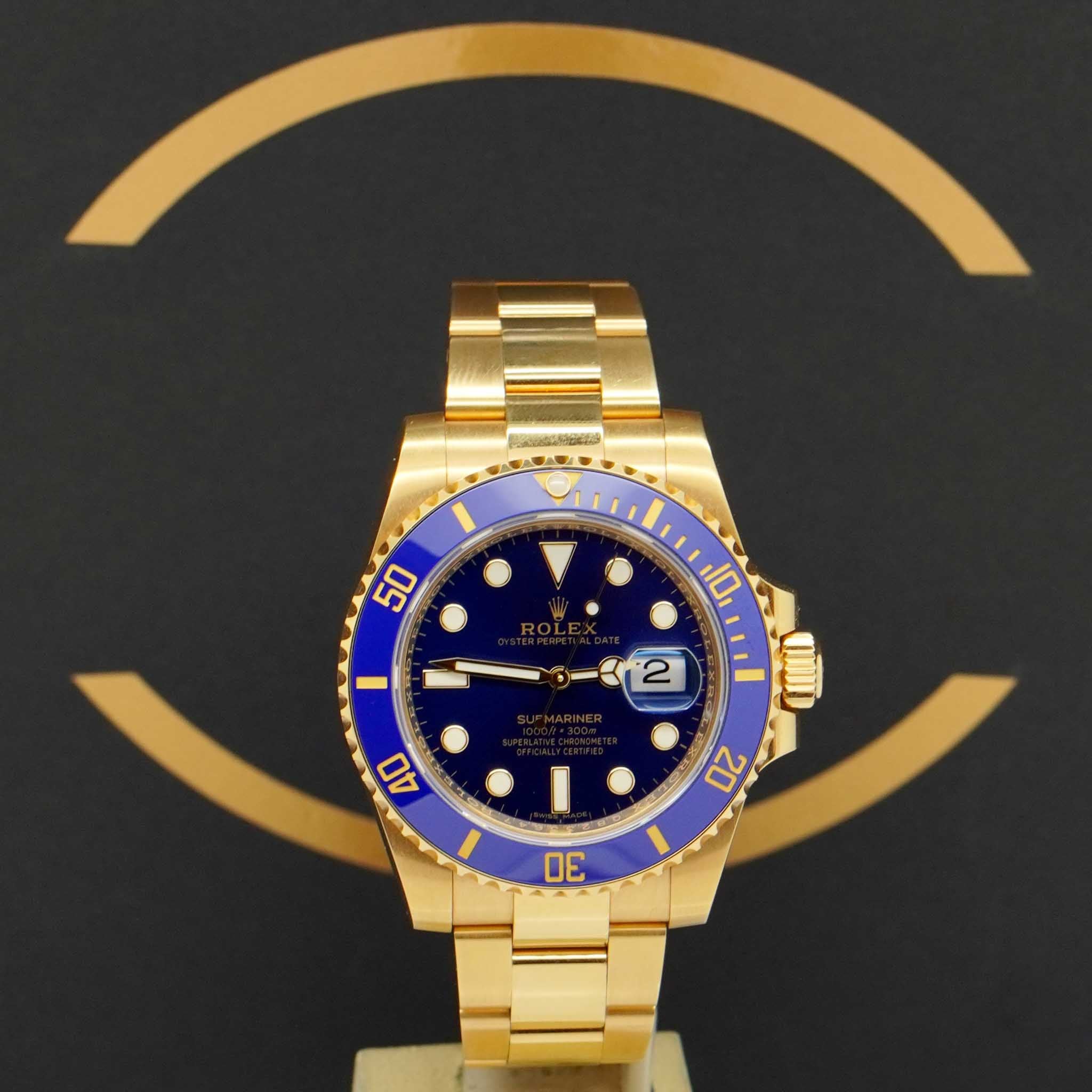 Rolex Submariner Date 40 Gold - Ref: 116618LB - aus 2020 - EU FULLSET