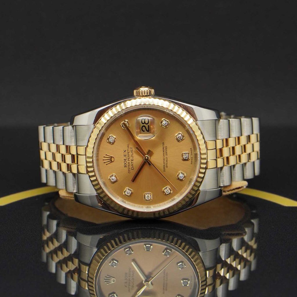 Rolex Datejust 36 S/G - 116233 - 2008 - Rolex Box & Karte