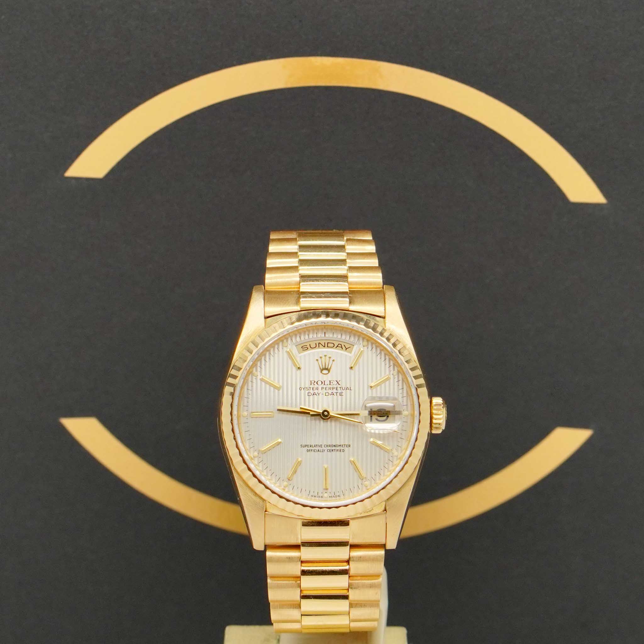 Rolex Day Date "Tapestry" - Ref: 18238 - aus 1998 - Box & Papiere