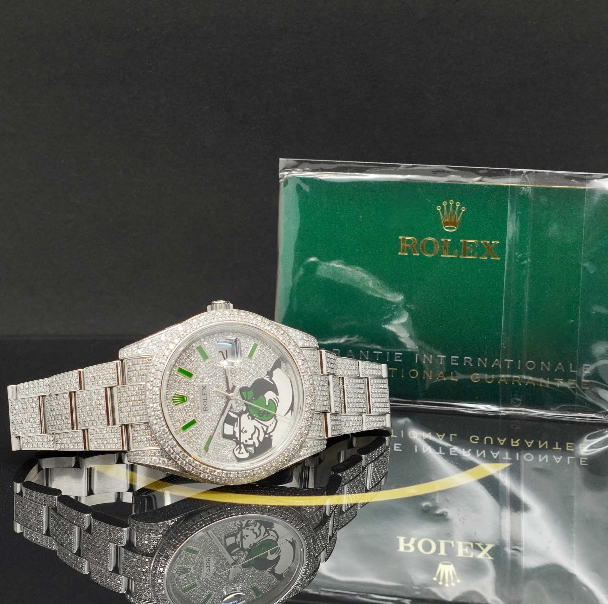 Rolex Datejust 41 Iced Out "Monopoly" - 126300 - 2021 - NEU