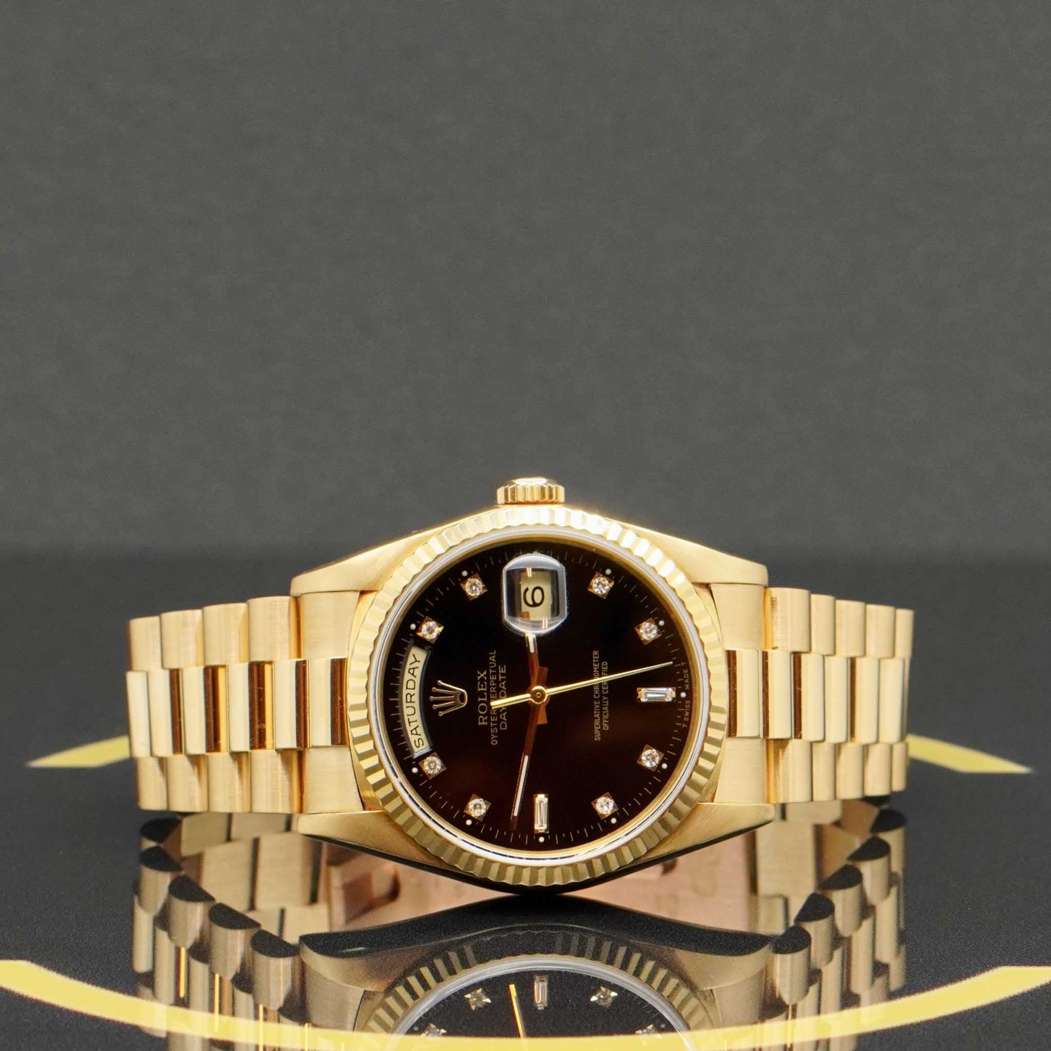 Rolex Day-Date 36 Dia - Ref: 18238 - aus 1991 - Rolex Box
