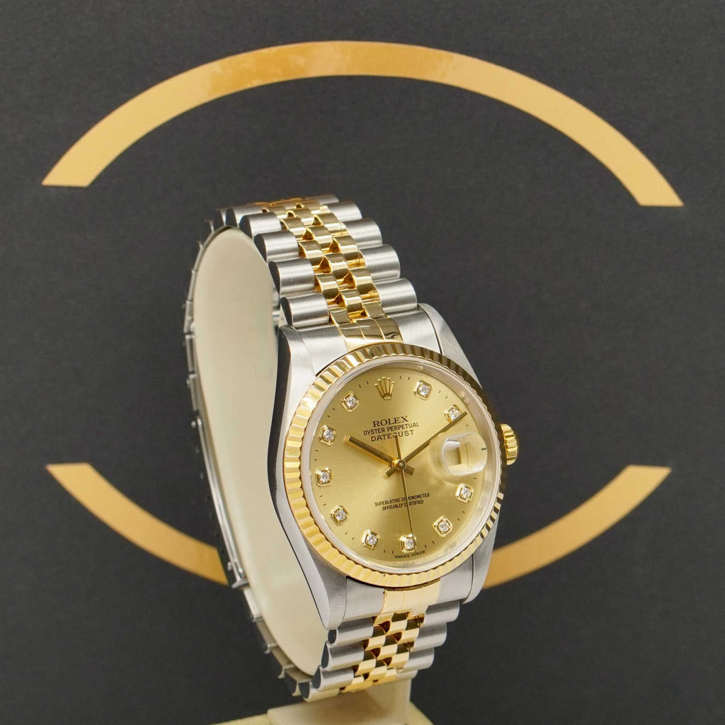 Rolex Datejust 36 S/G Dia - 16233 - 1998 - Rolex Box