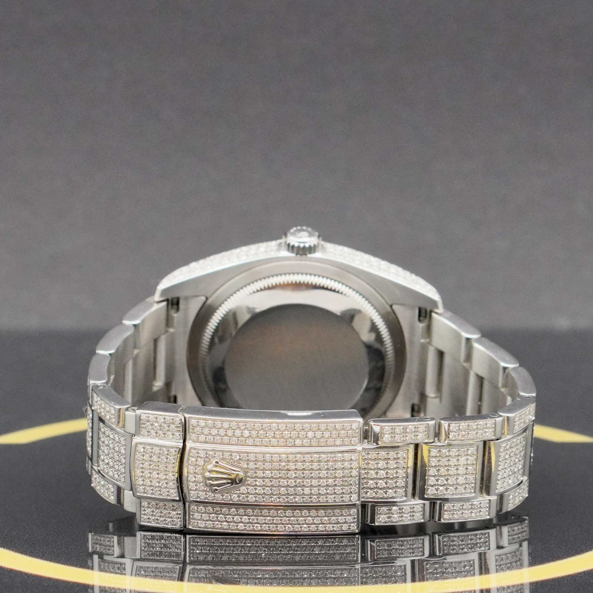 Rolex Datejust 36 Iced Out - Ref: 116200 aus 2010 - Rolex Box