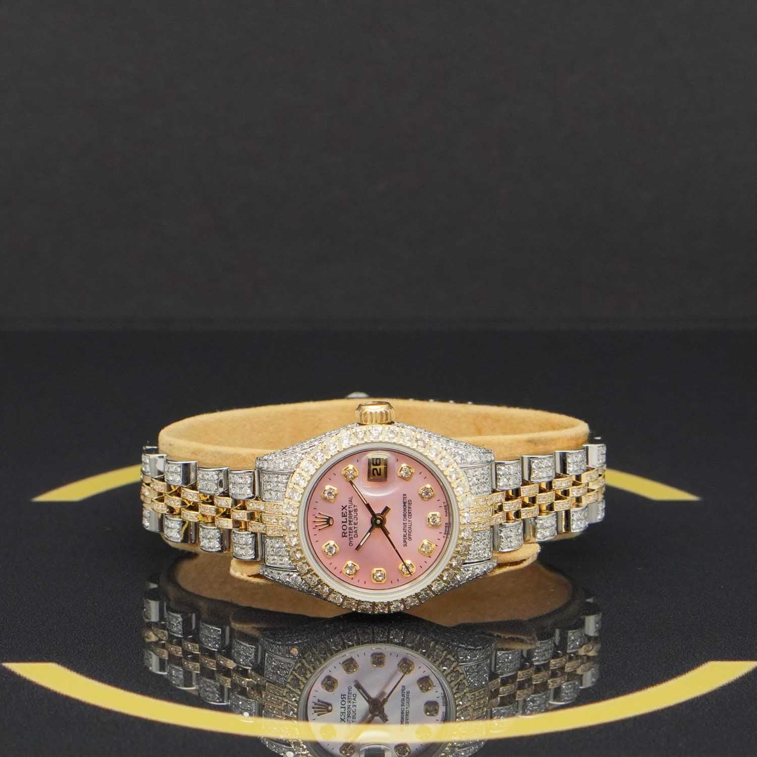 Rolex Datejust 26 S/G Iced out - 69173 - 1983 - Rolex Box