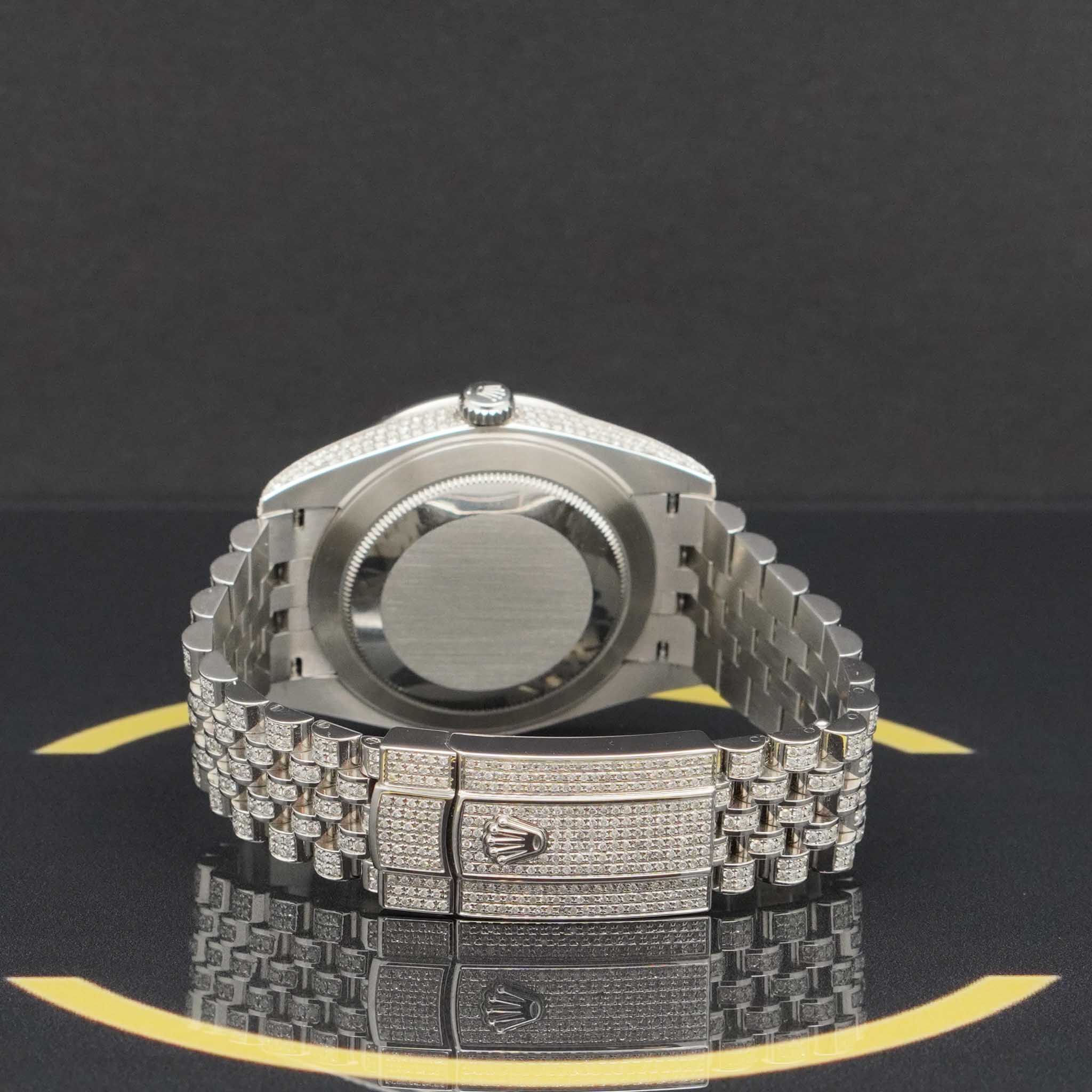 Rolex Datejust 41 Iced Out "Monopoly" - 126300 - 2020 - NEU