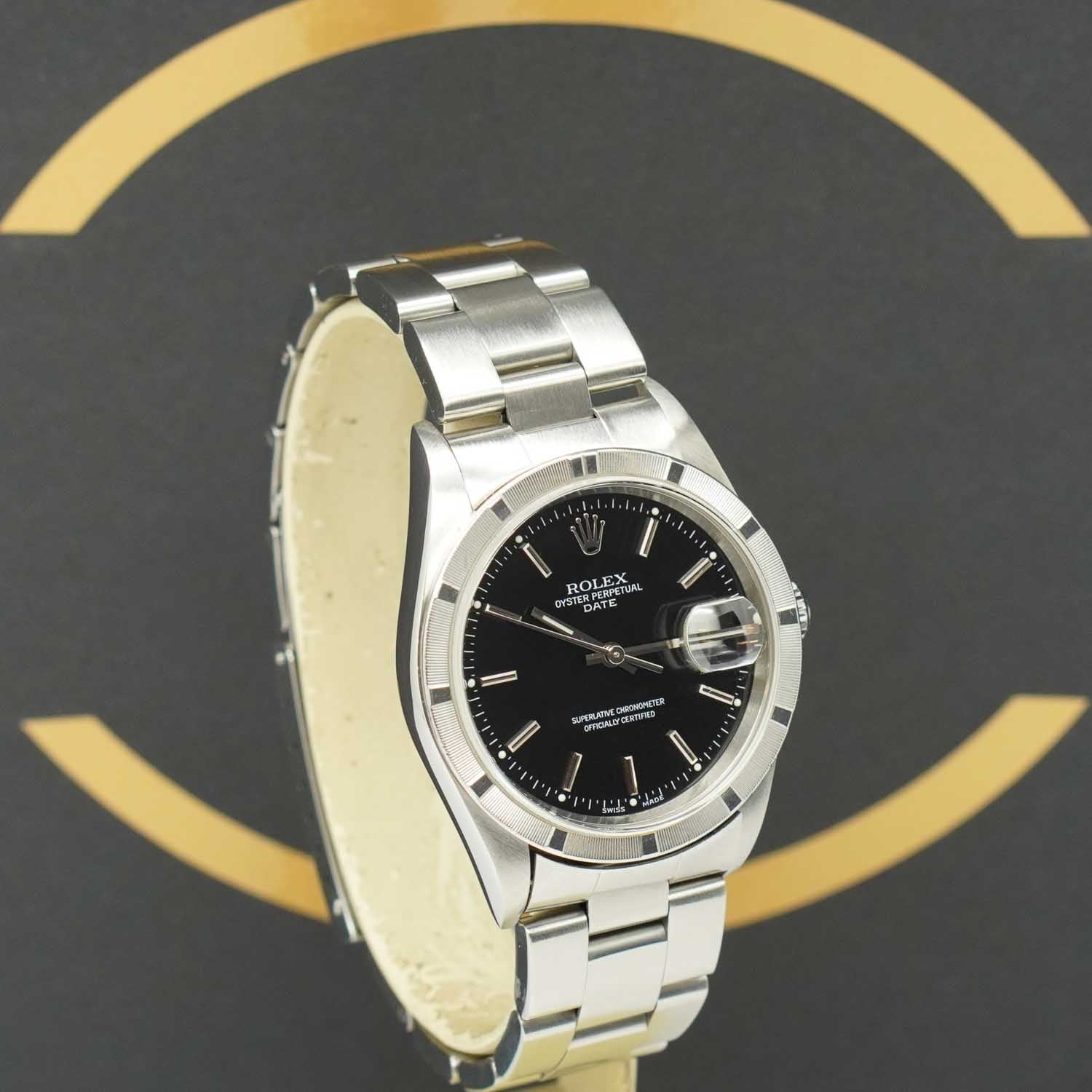 Rolex Oyster Perpetual Date 34 - 15210 - 2001 - Rolex Box & Papiere