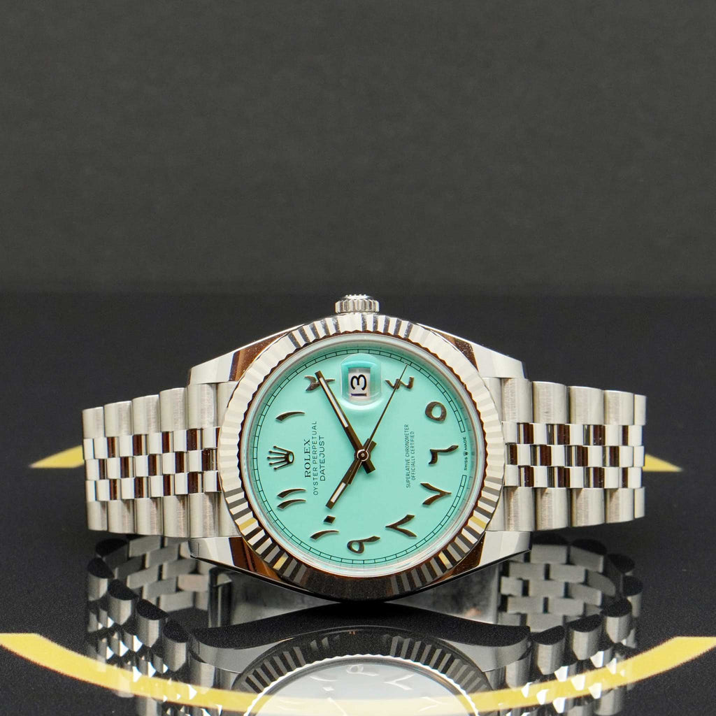 Rolex Datejust 41 Tiffany Arabic - 126334 - aus 2024 - Fullset