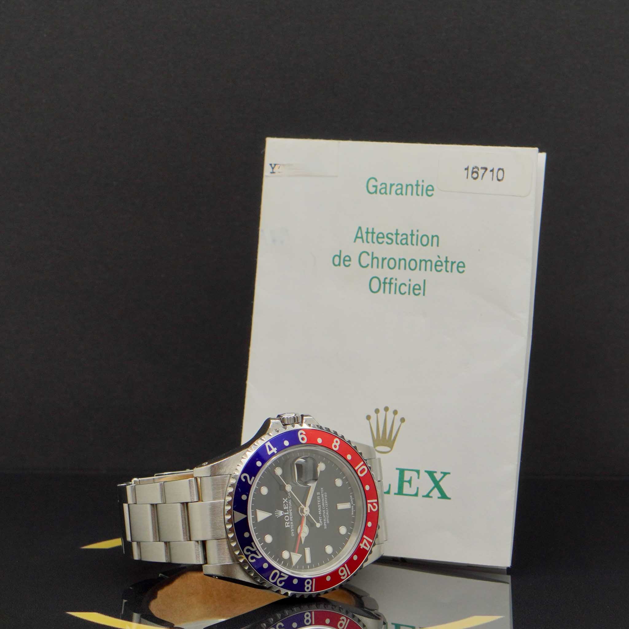Rolex GMT Master II "Pepsi" - Ref: 16710 - aus 2003 - Fullset