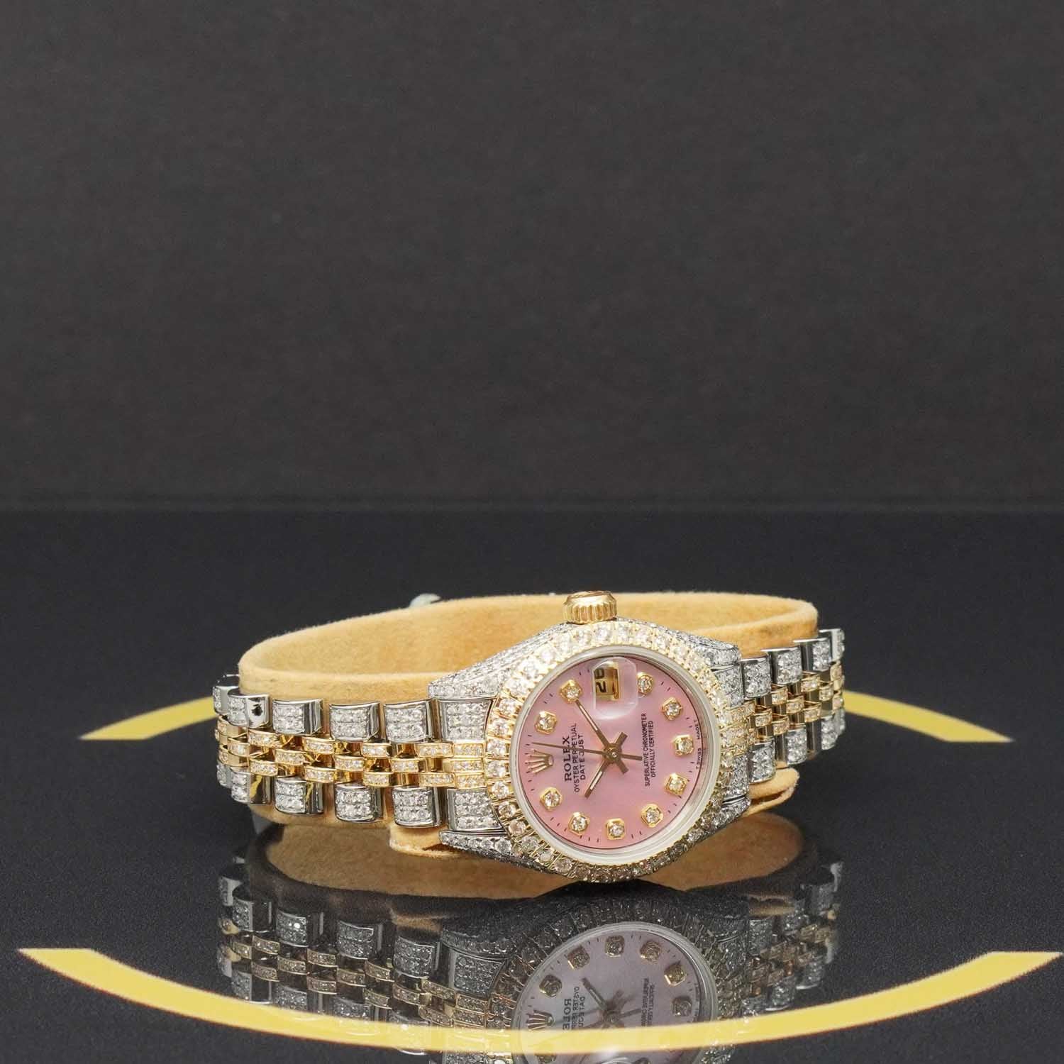 Rolex Datejust 26 S/G Iced out - 69173 - 1983 - Rolex Box