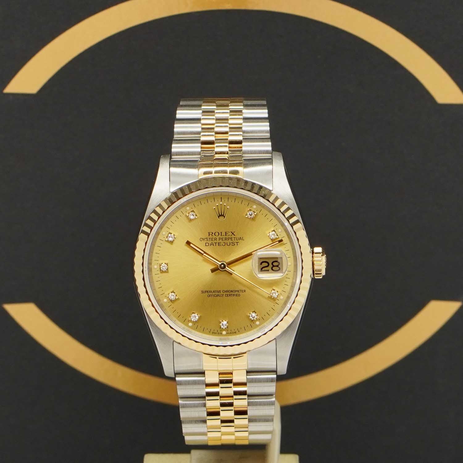 Rolex Datejust 36 S/G - 16233 - 1992 - Rolex Box & Swiss Papiere