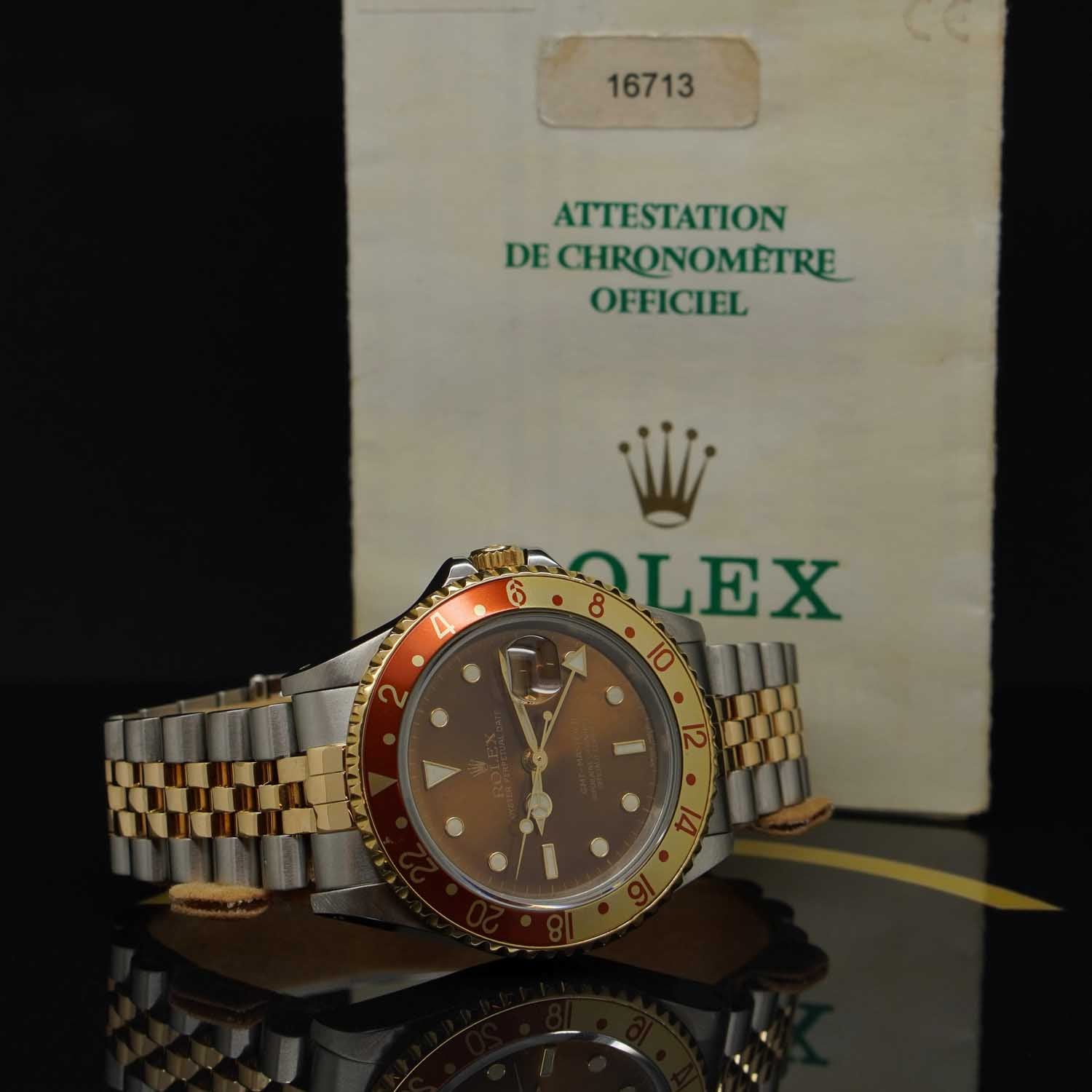 Rolex GMT-Master II 40 S/G "Tigerauge" - 16713 - 1998 - LC100 Fullset