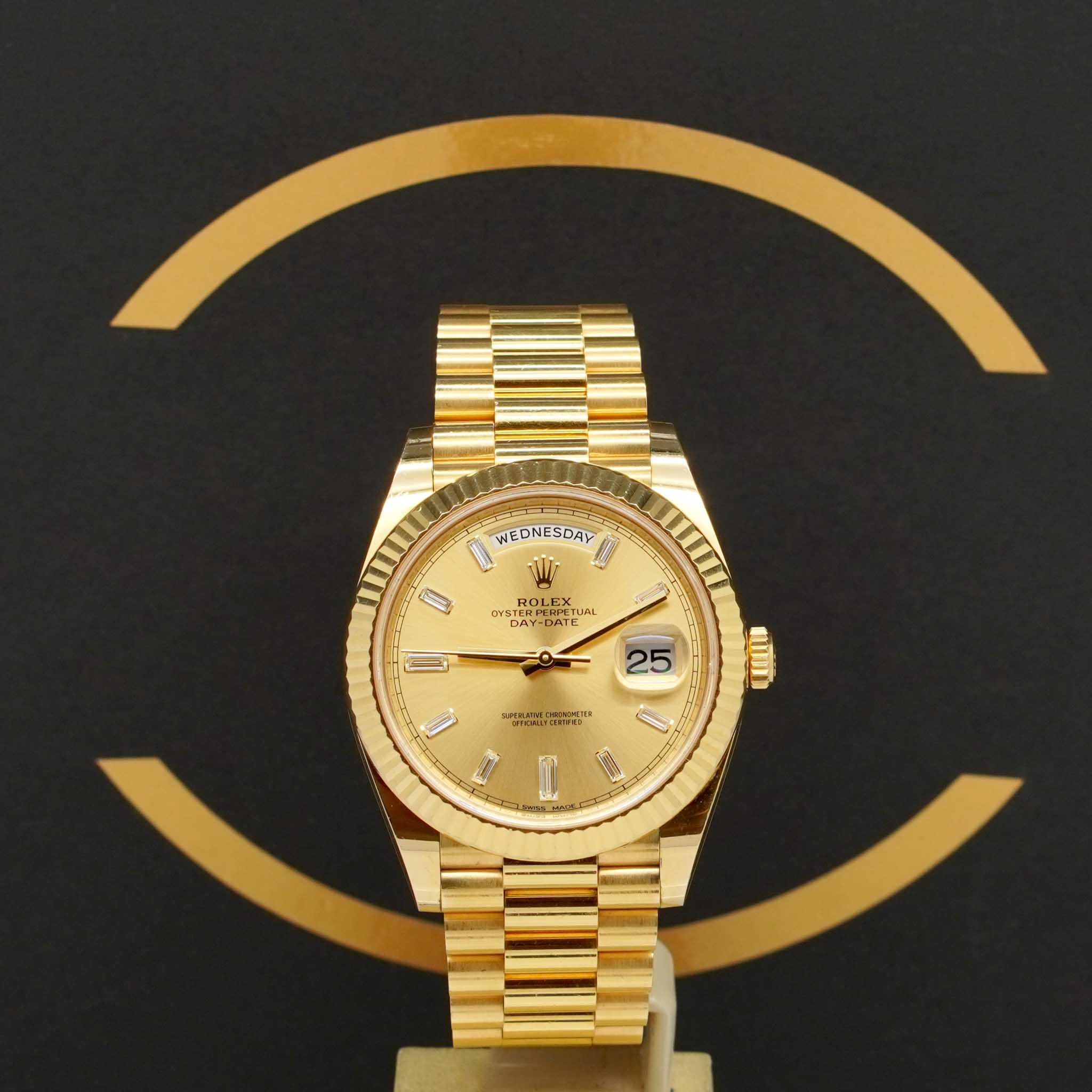 Rolex Daydate Baguette 40 - Ref: 228238 - 2021 Fullset mit EKR - LC 100