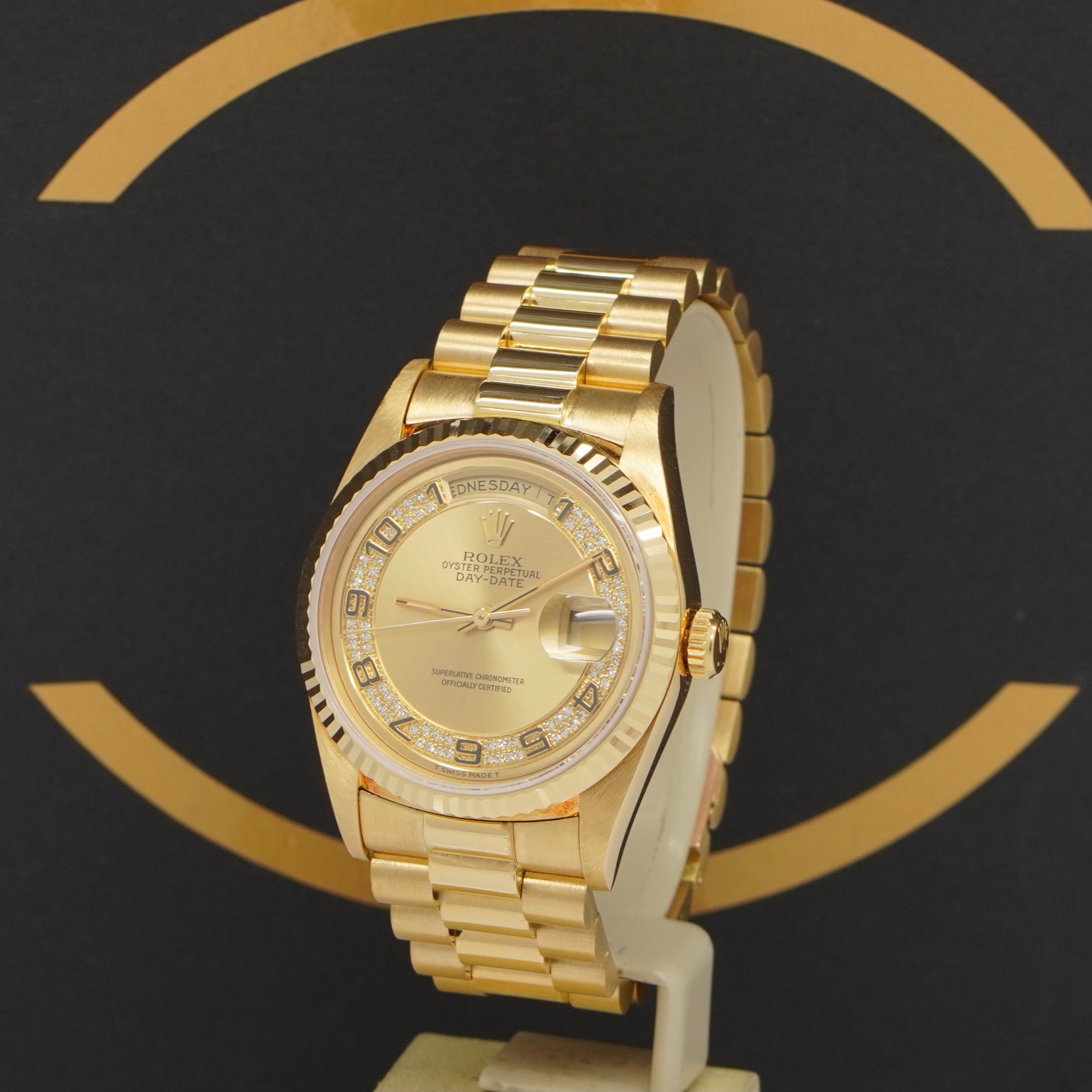 Rolex Day Date Dia - Ref: 18238 - aus 1991 - Rolex Box & Papiere