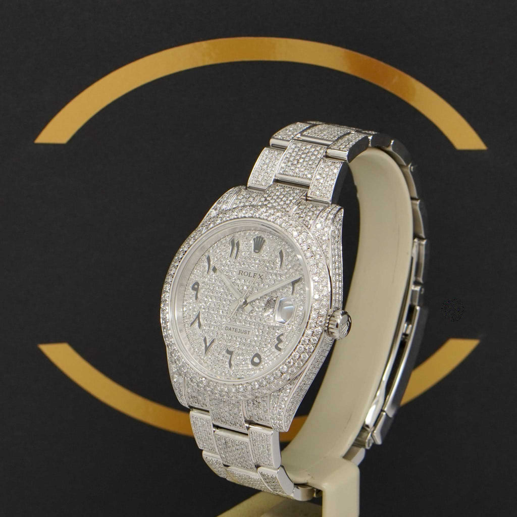 Rolex Datejust 41 Iced Out "Arabic" - 126300 - 2023 - NEU