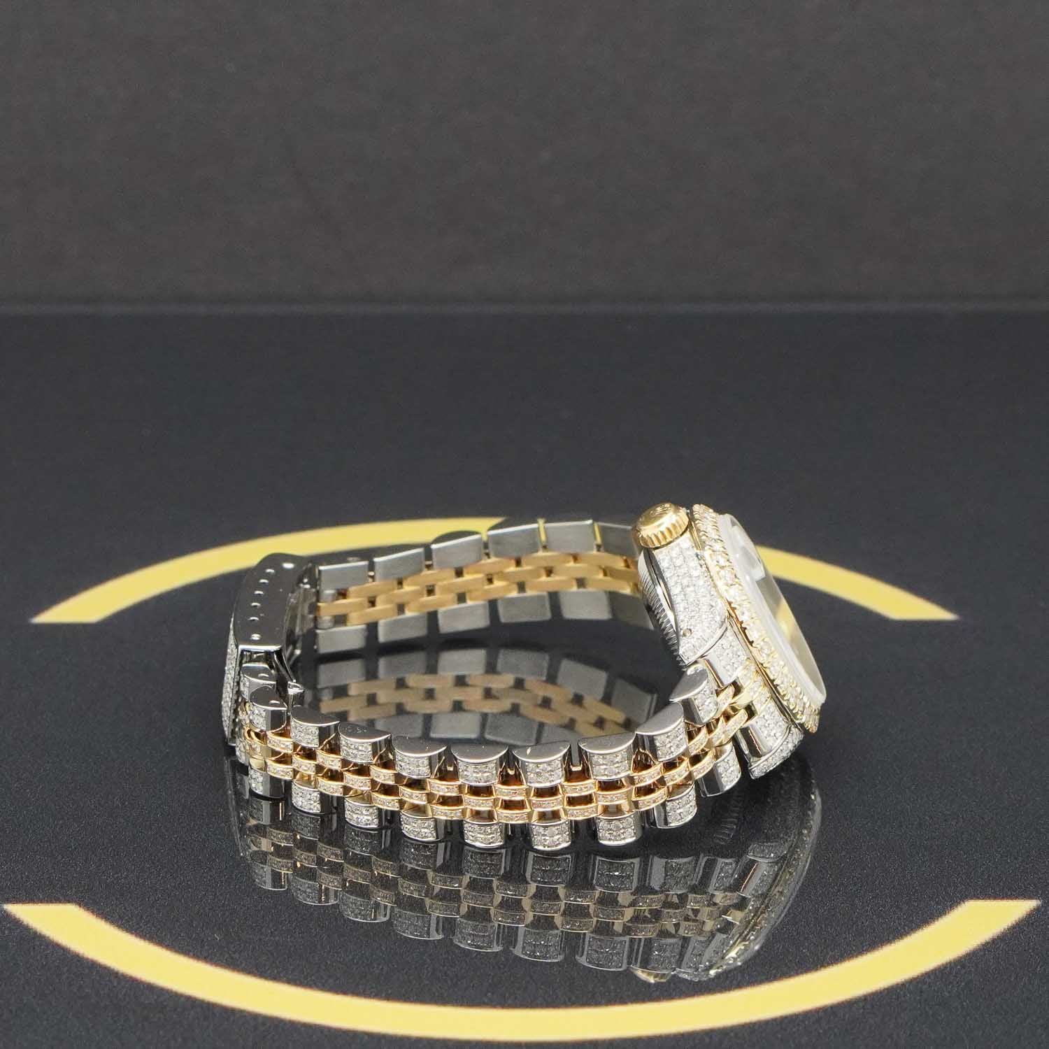 Rolex Datejust 26 S/G Iced out - 69173 - 1986 - Rolex Box