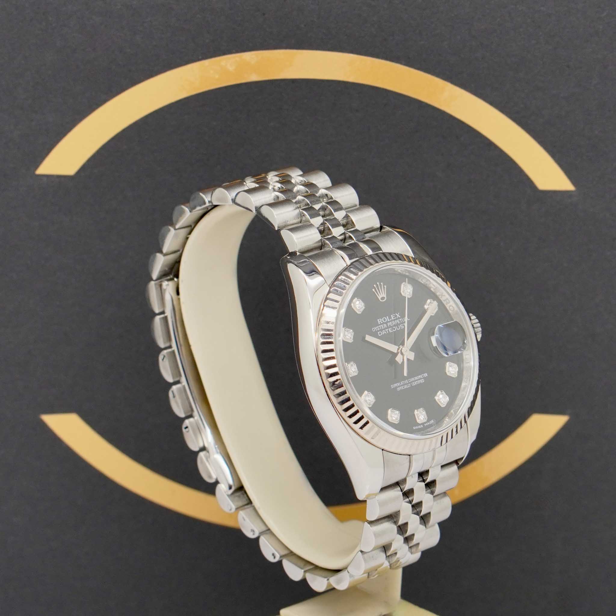 Rolex Datejust 36 Dia - 116234 - 2009 - Rolex Box & Karte