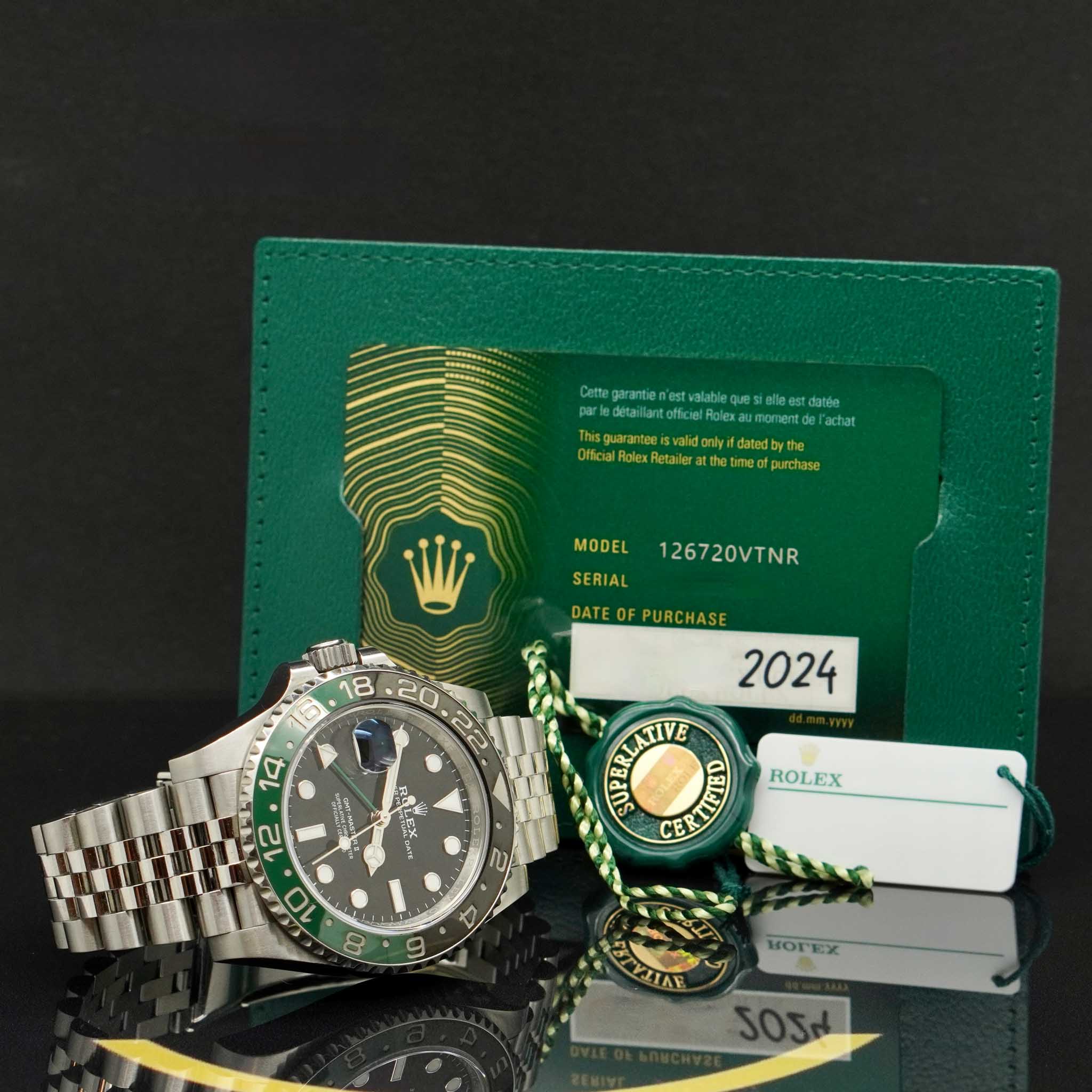 Rolex GMT Master II "Sprite" - Ref: 126720VTNR - 12/2024 - FULLSET - LC 100 EKR