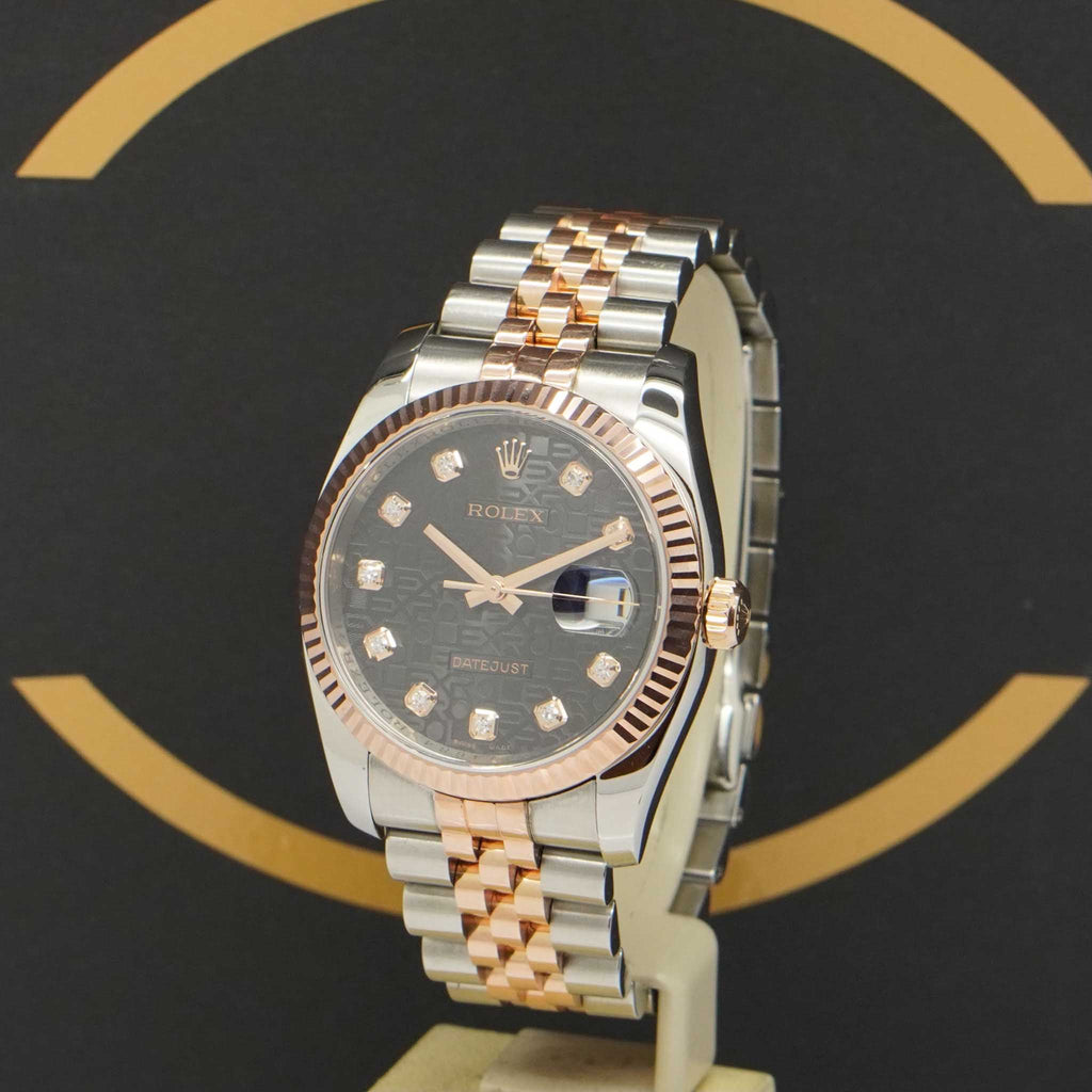 Rolex Datejust Rosé Dia - Ref: 116231 - aus 2010 - Box & Karte