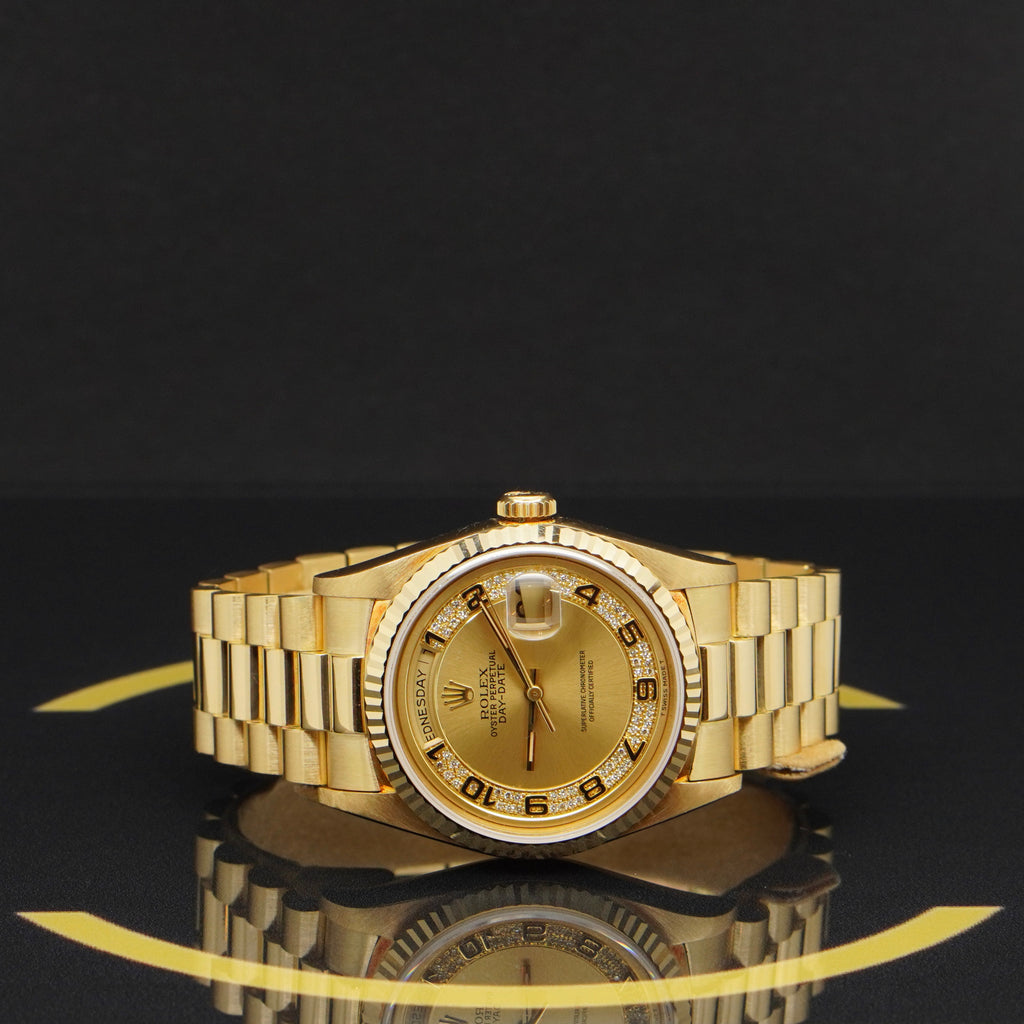 Rolex Day Date Dia - Ref: 18238 - aus 1991 - Rolex Box & Papiere