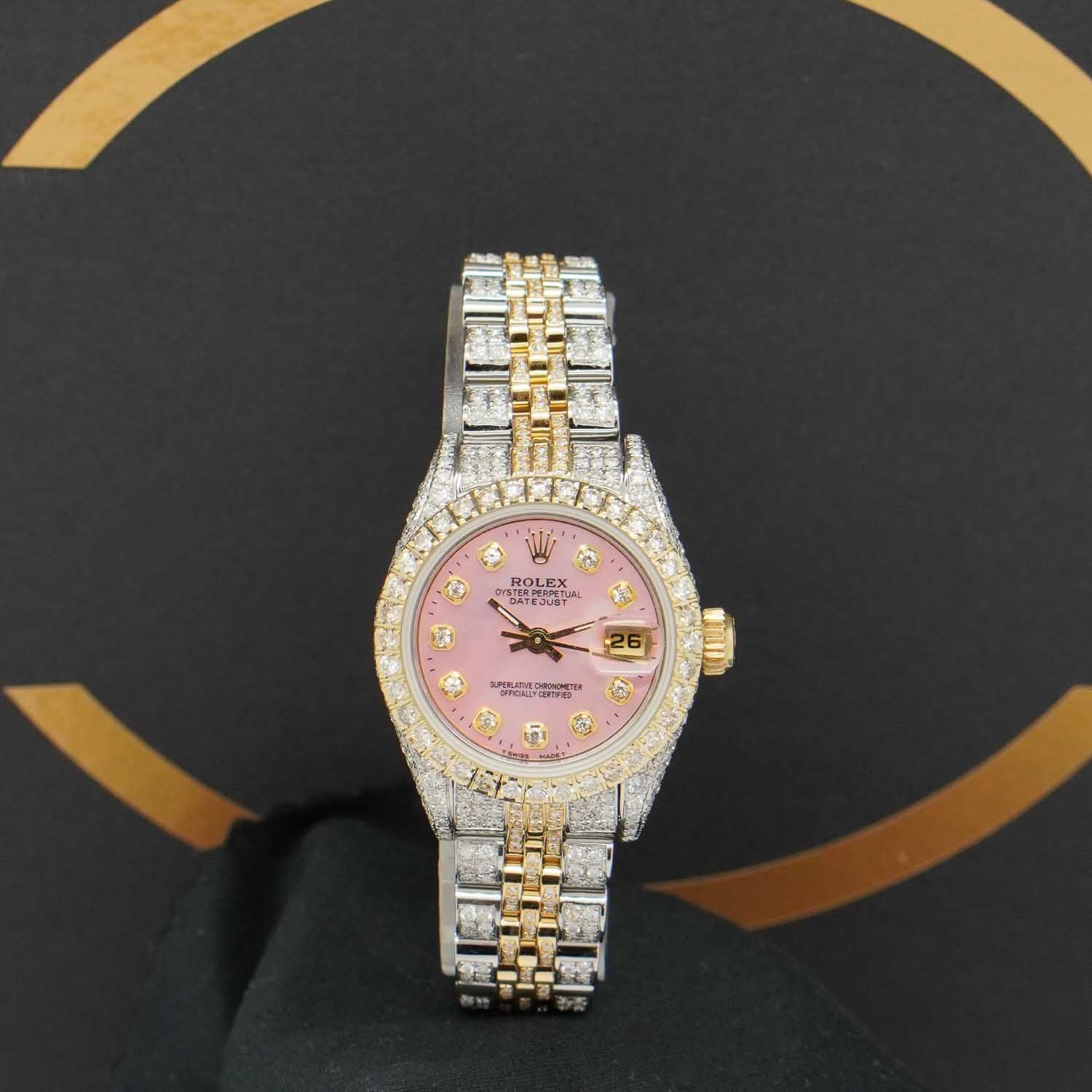 Rolex Datejust 26 S/G Iced out - 69173 - 1983 - Rolex Box