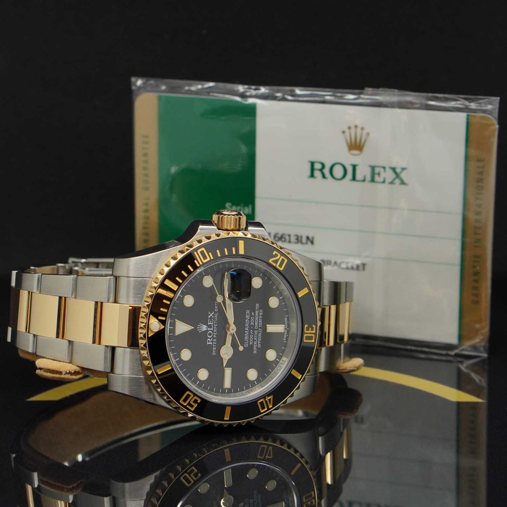 Rolex Submariner Date 40 S/G - 116613LN - 2014 - Rolex Box & Karte