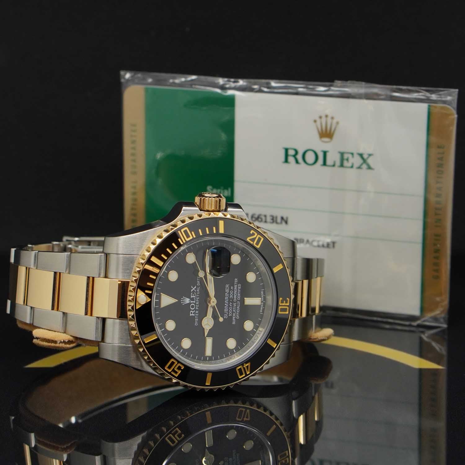 Rolex Submariner Date 40 S/G - 116613LN - 2014 - Rolex Box & Karte