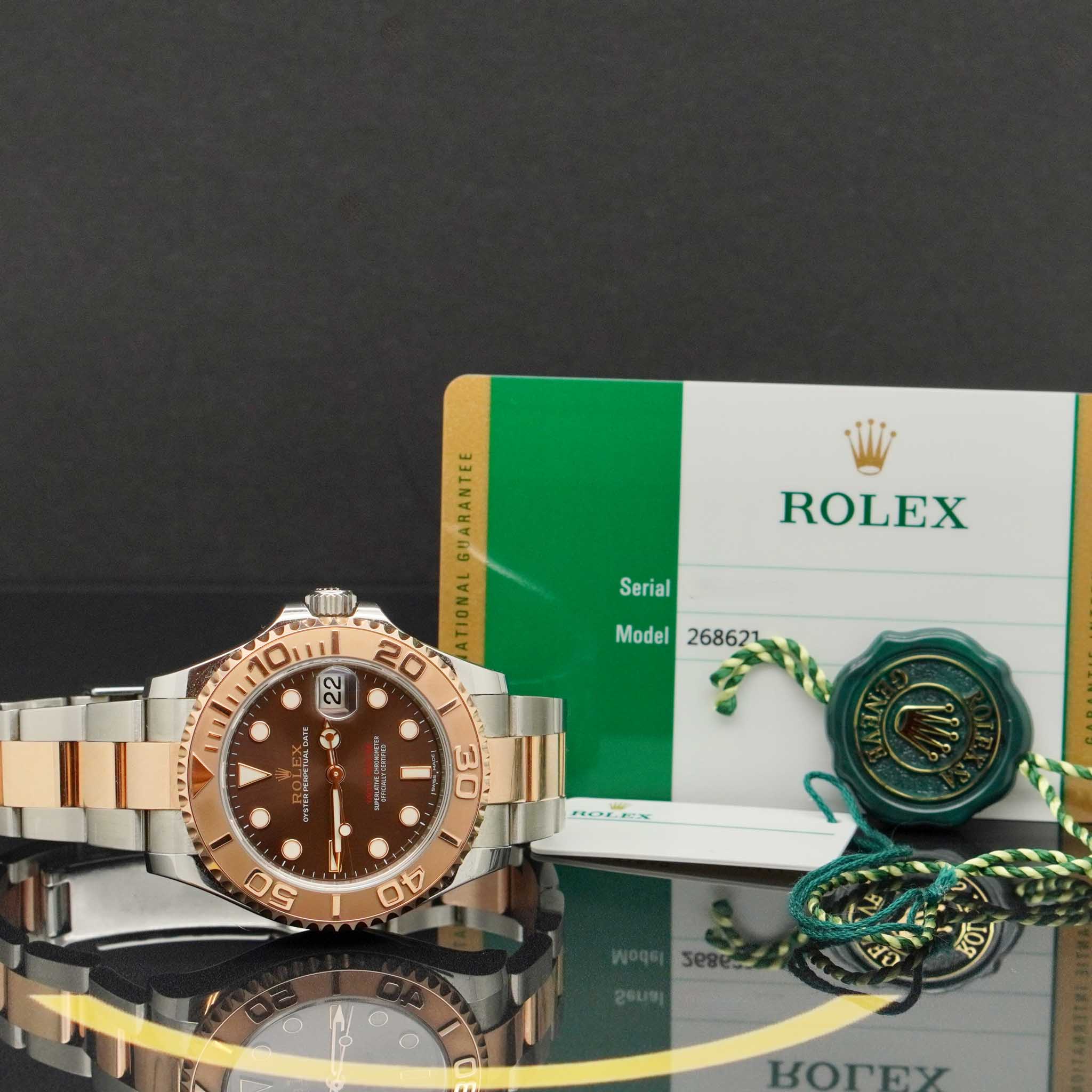 Rolex Yachtmaster Rosé 37 - Ref: 268621 - aus 2017 - LC 100 FULLSET