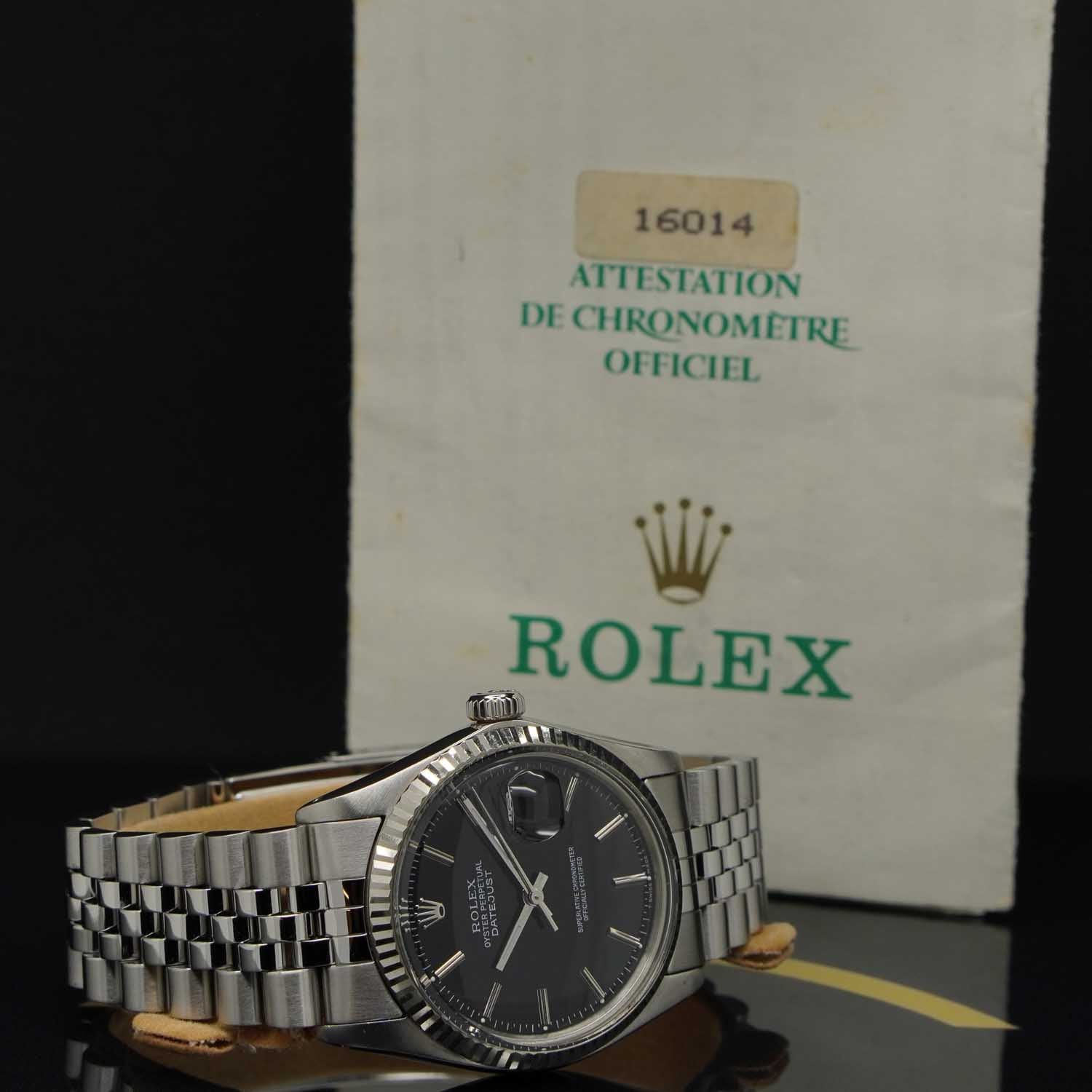Rolex Datejust 36 - 16014 - 1987 - Rolex Box & Papiere