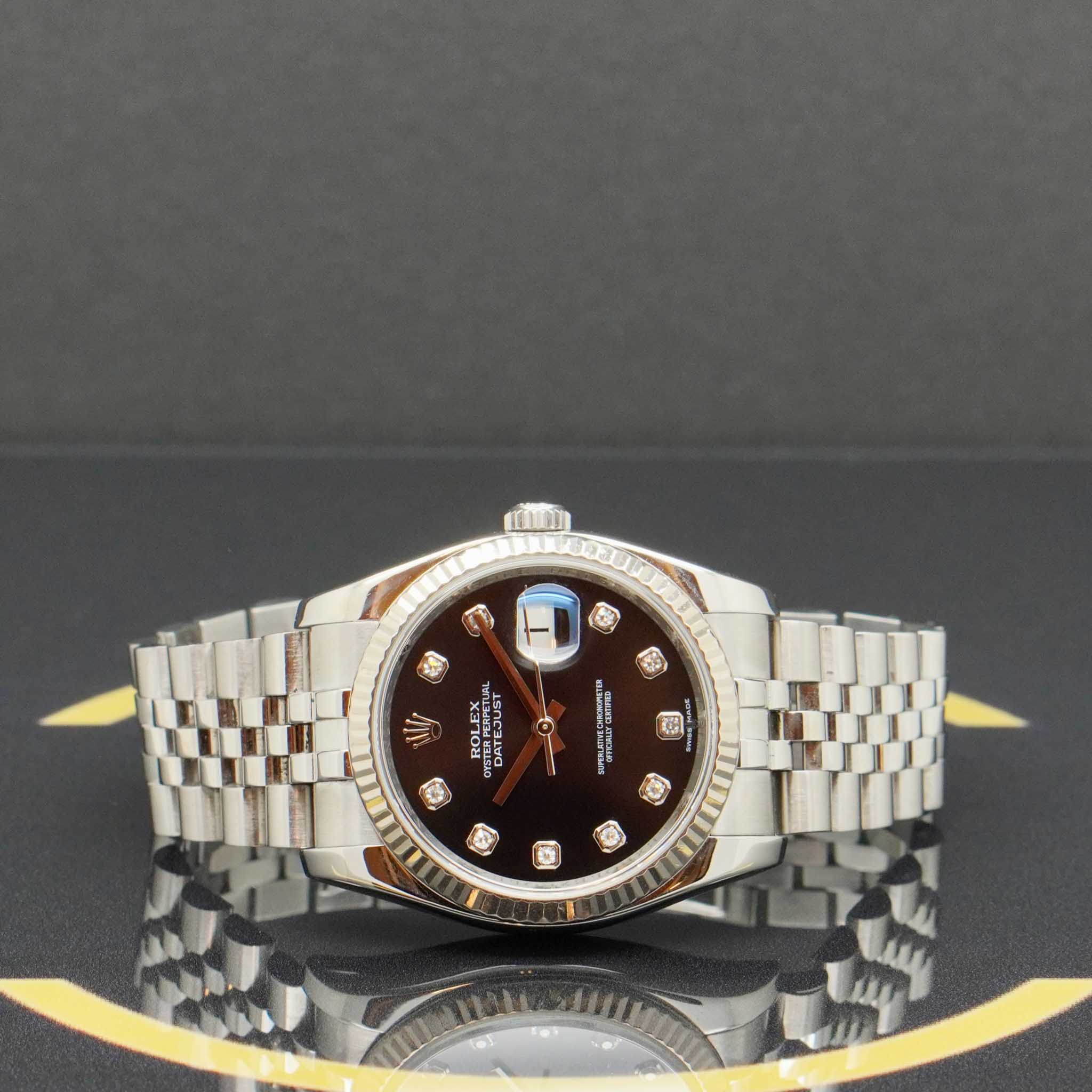 Rolex Datejust 36 Dia - 116234 - 2009 - Rolex Box & Karte
