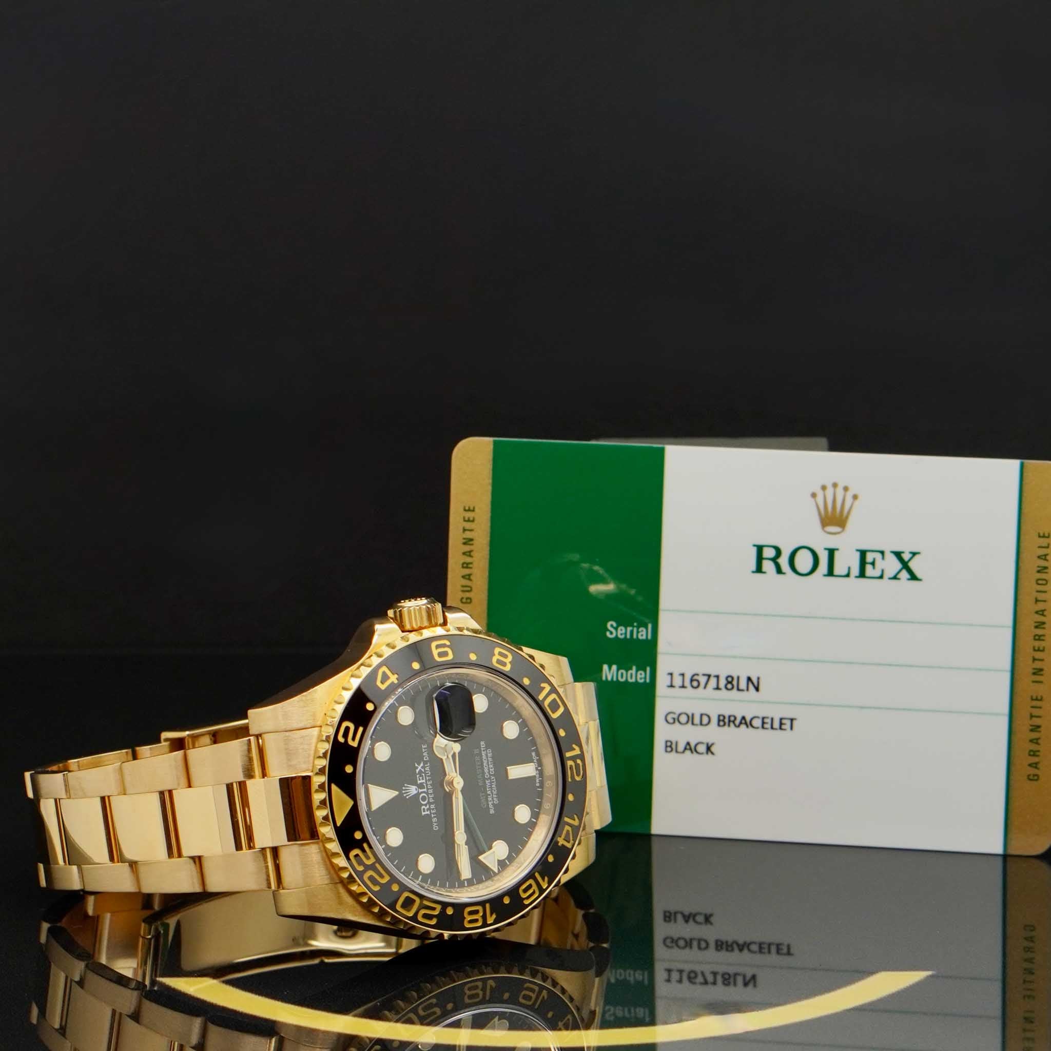 Rolex GMT-Master II Gold - Ref: 116718LN - aus 2016 - EU FULLSET