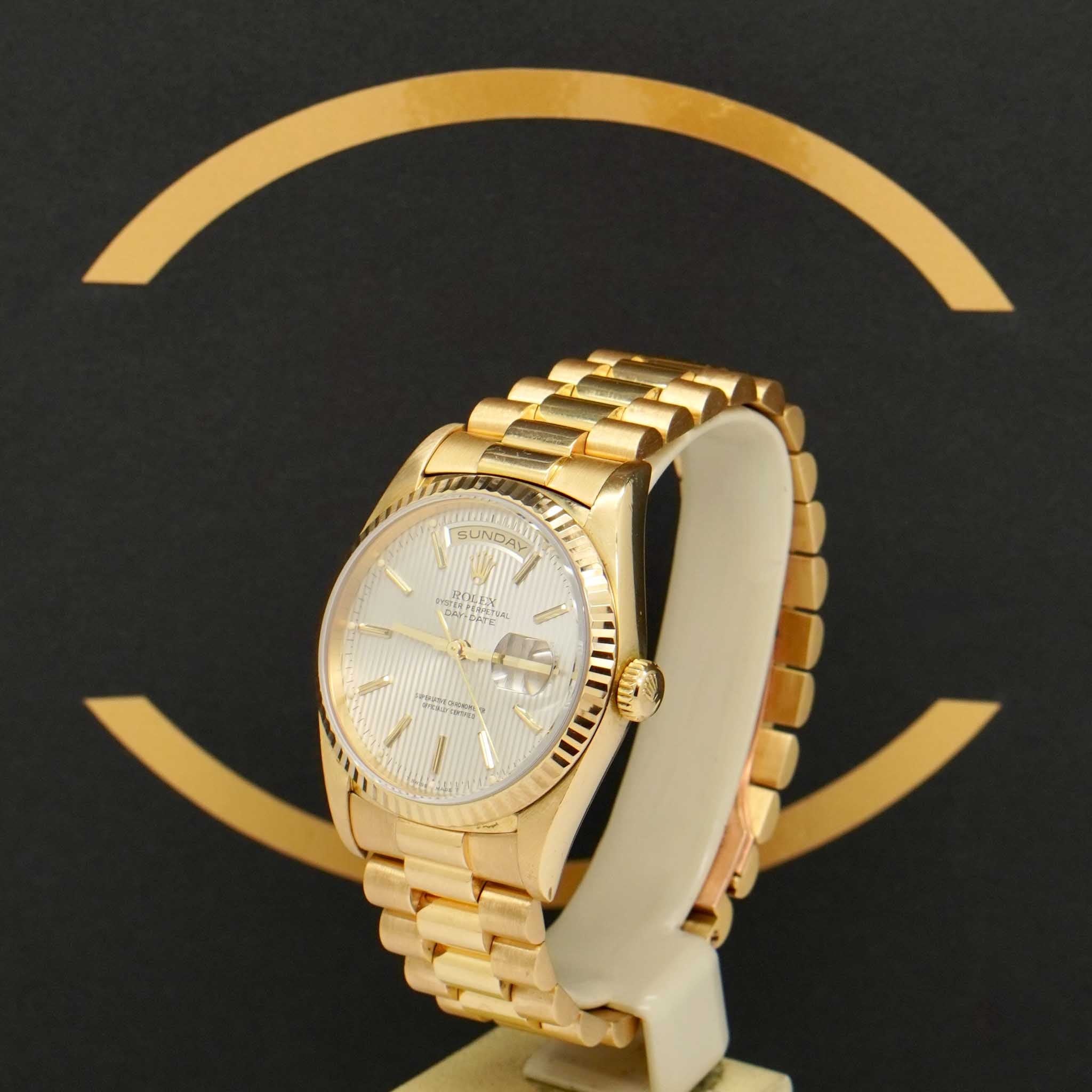 Rolex Day Date "Tapestry" - Ref: 18238 - aus 1998 - Box & Papiere