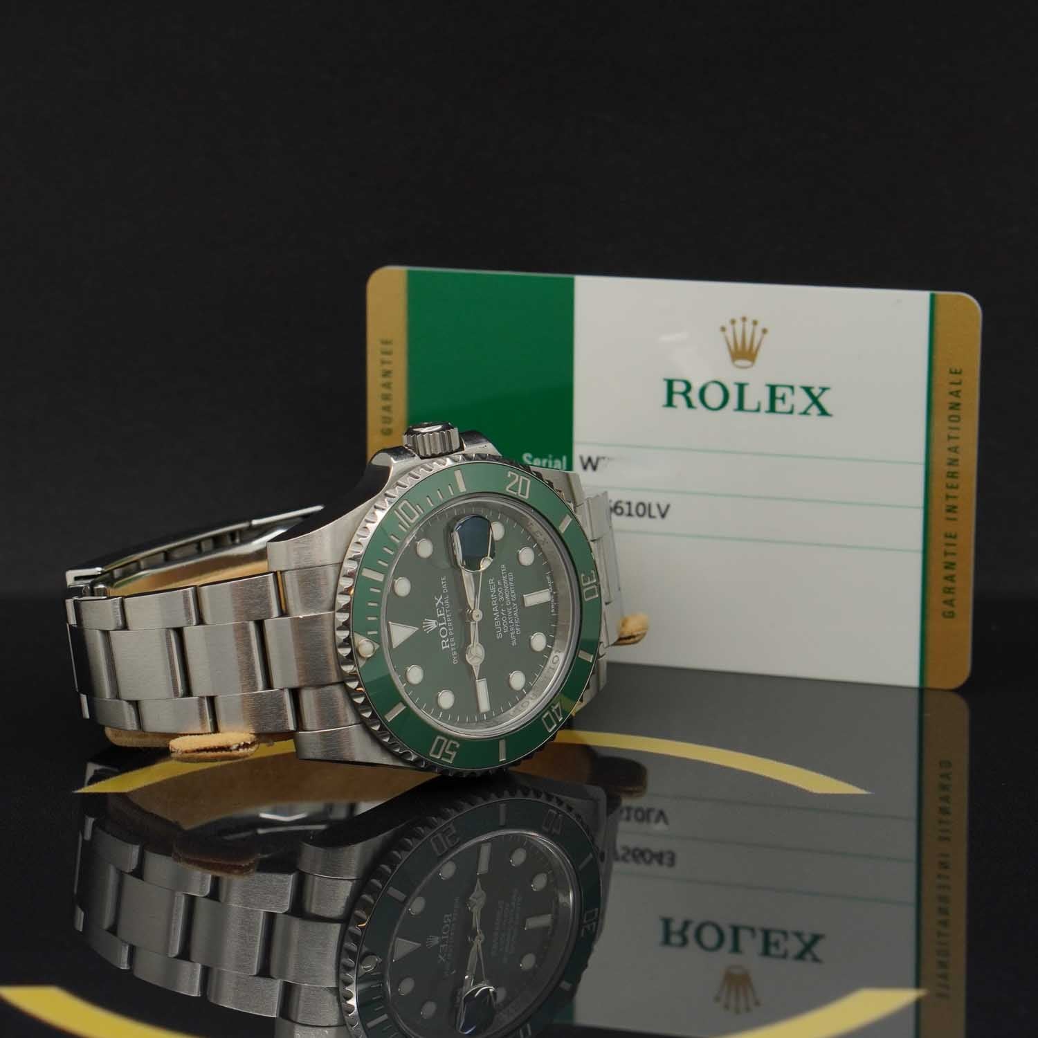 Rolex Submariner Date 40 "Hulk"- 116610LV - 2014 - LC100 Fullset