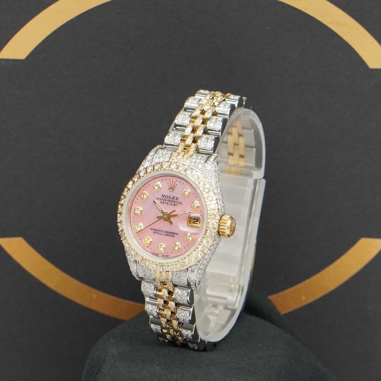 Rolex Datejust 26 S/G Iced out - 69173 - 1983 - Rolex Box