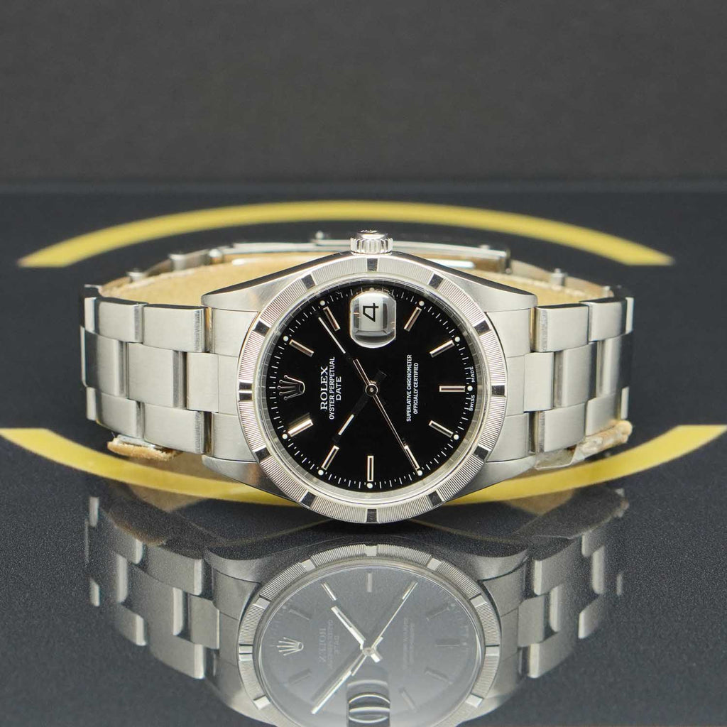 Rolex Oyster Perpetual Date 34 - 15210 - 2001 - Rolex Box & Papiere
