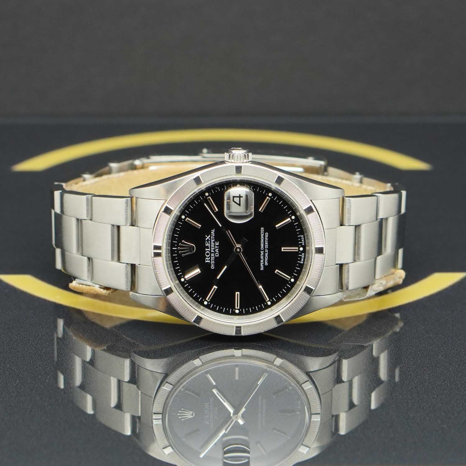 Rolex Oyster Perpetual Date 34 - 15210 - 2001 - Rolex Box & Papiere