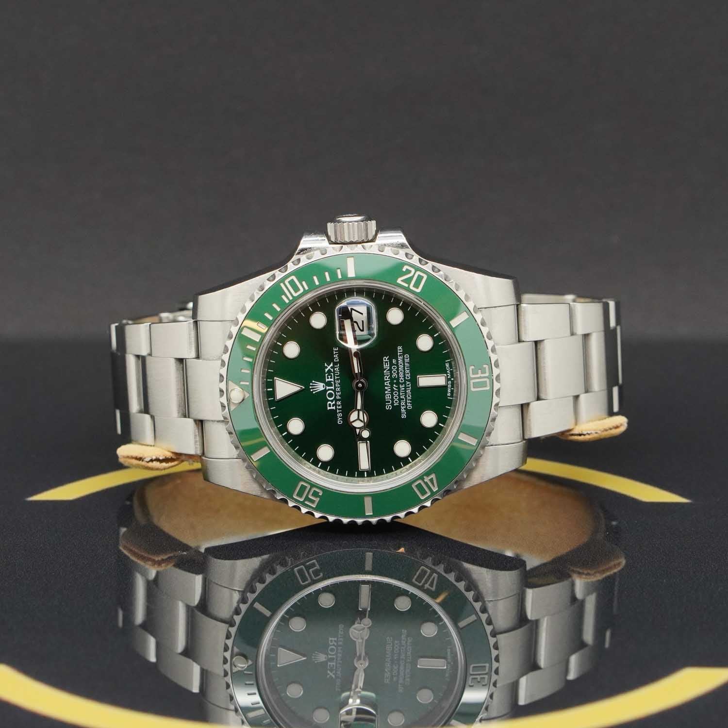 Rolex Submariner Date 40 "Hulk"- 116610LV - 2014 - LC100 Fullset