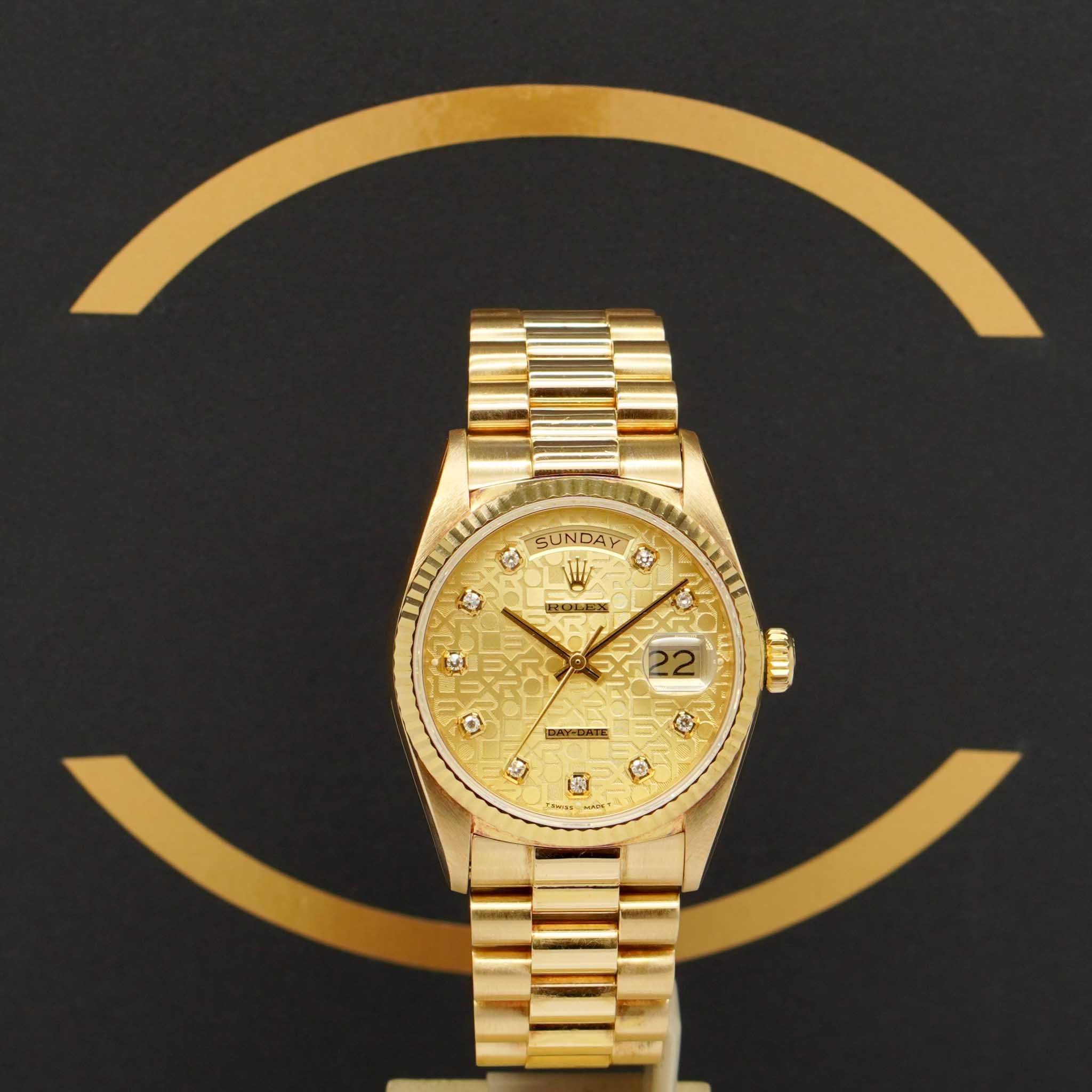 Rolex Day Date 36 Dia - Ref: 18038 - aus 1984 - Rolex Box