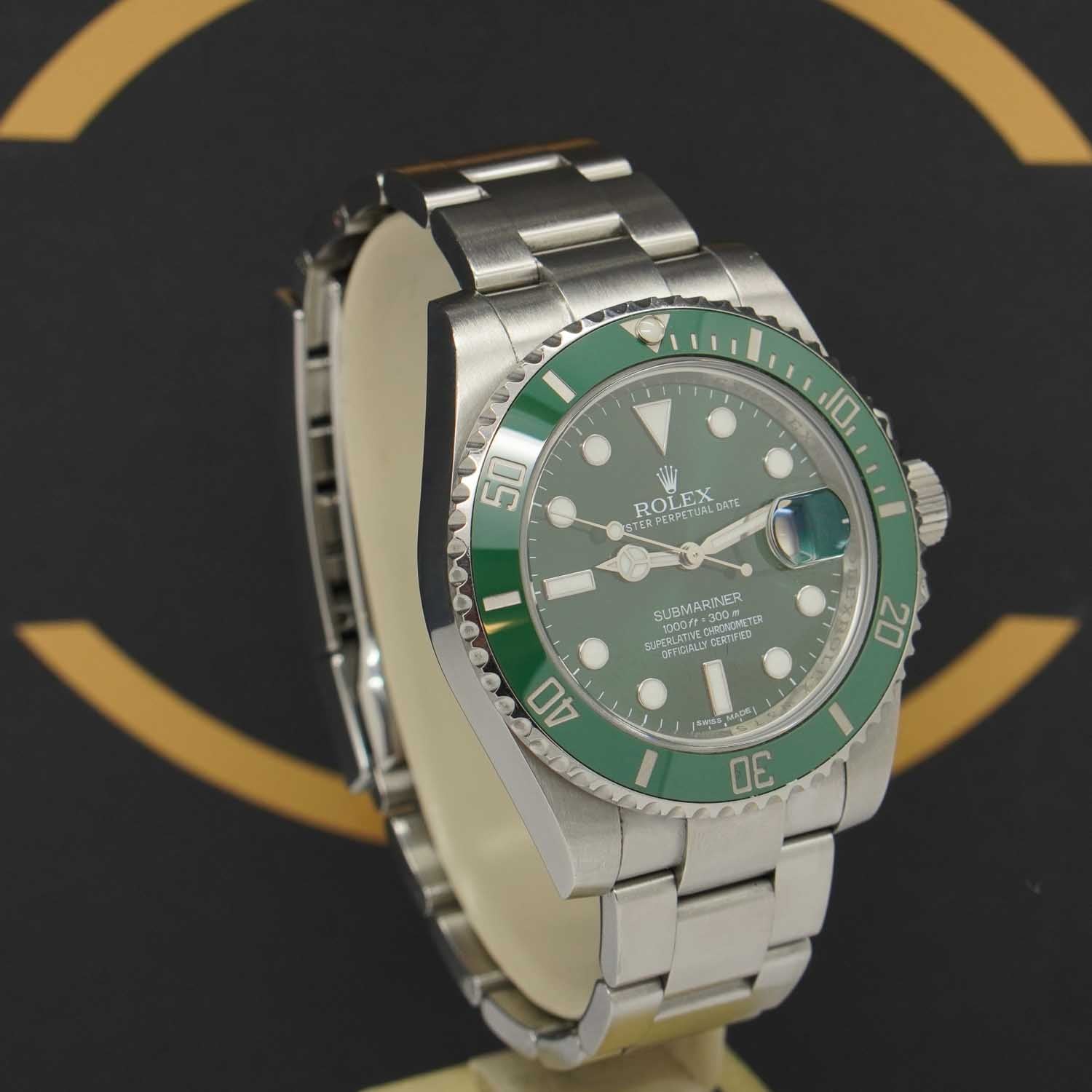 Rolex Submariner Date 40 "Hulk"- 116610LV - 2014 - LC100 Fullset