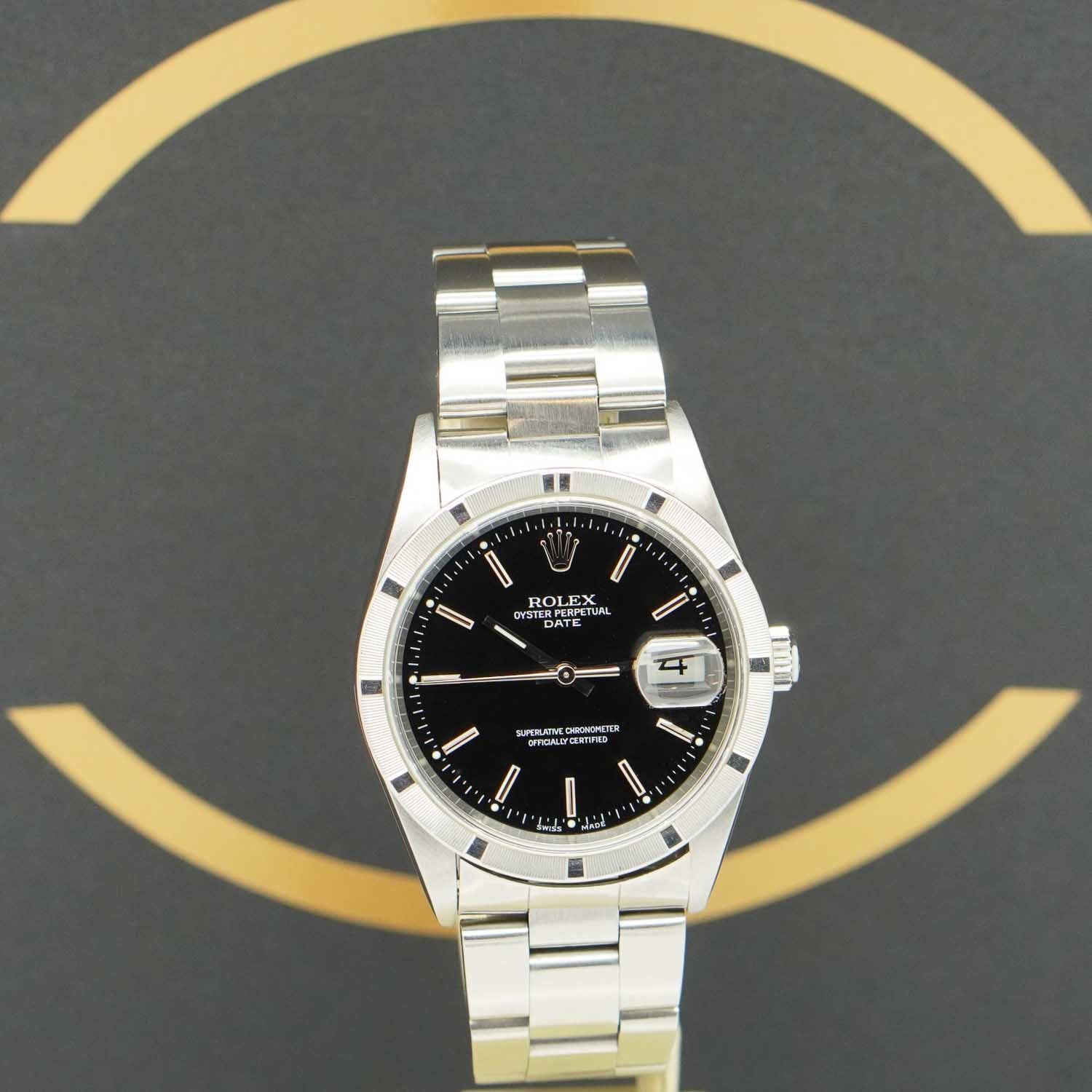 Rolex Oyster Perpetual Date 34 - 15210 - 2001 - Rolex Box & Papiere