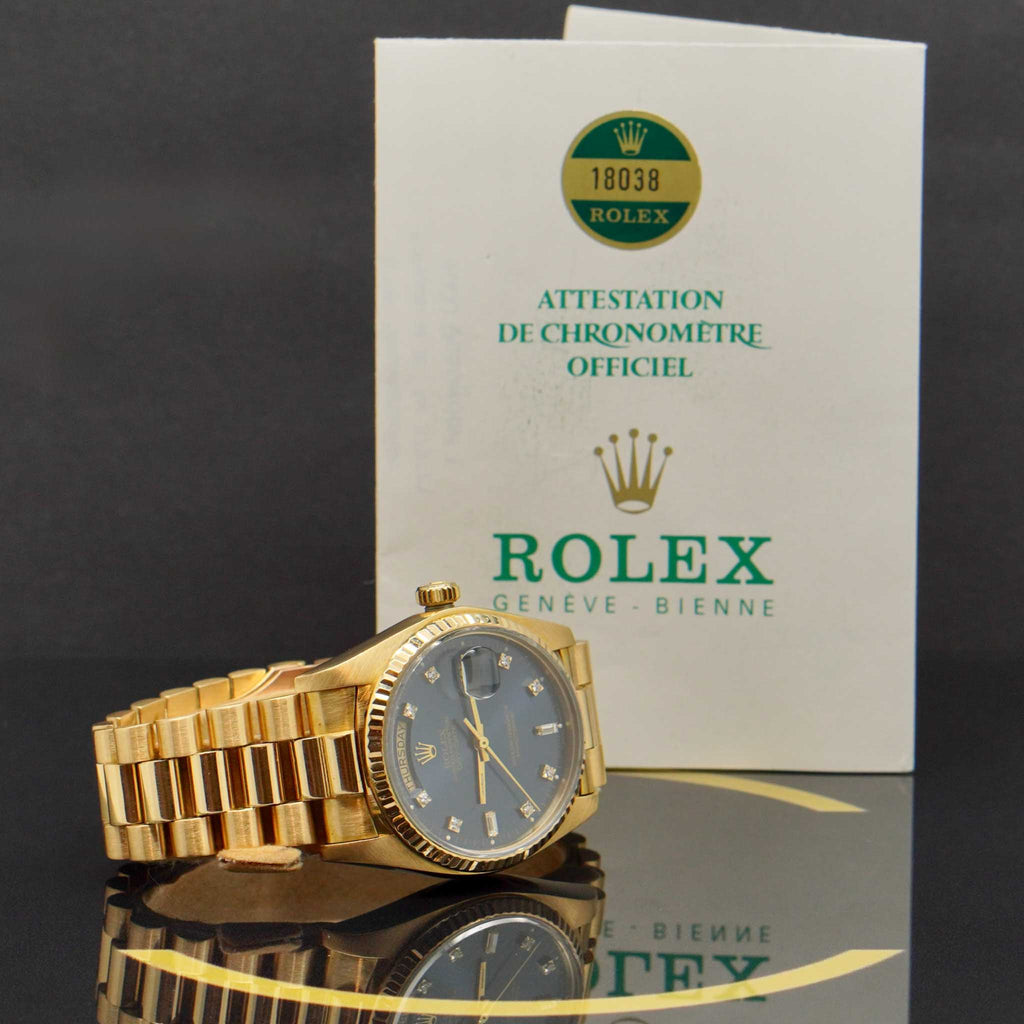 Rolex Day Date 36 - Ref: 18038 - aus 1983 - Box & Papiere - LC 100