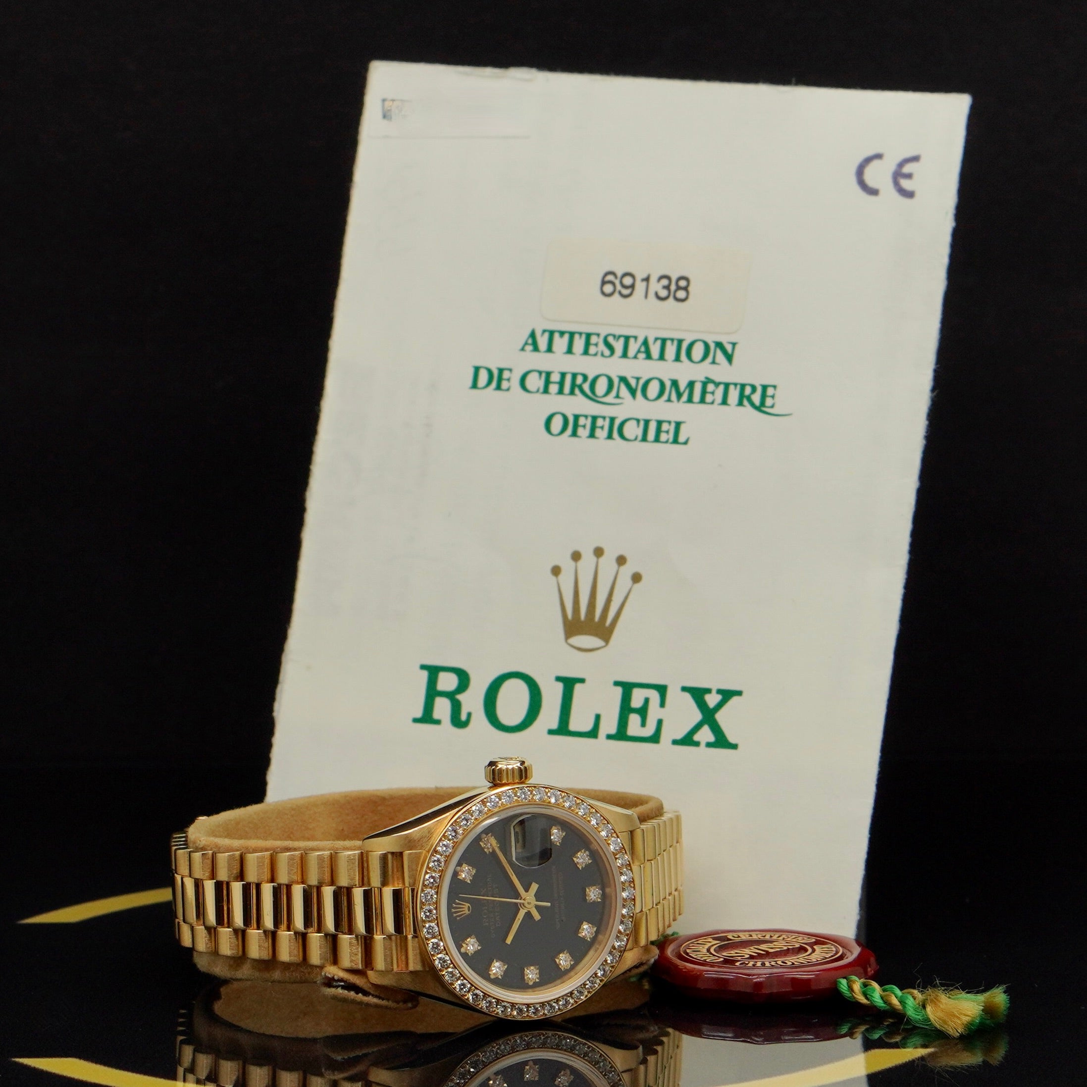 Rolex Lady Datejust Dia - Ref: 69138 - aus 99 - LC 100 FULLSET