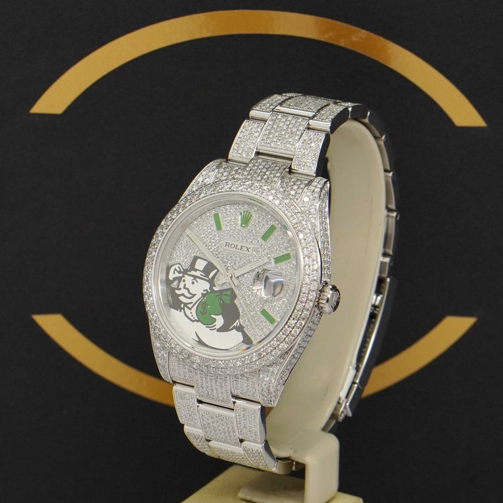 Rolex Datejust 41 Iced Out "Monopoly" - 126300 - 2021 - NEU